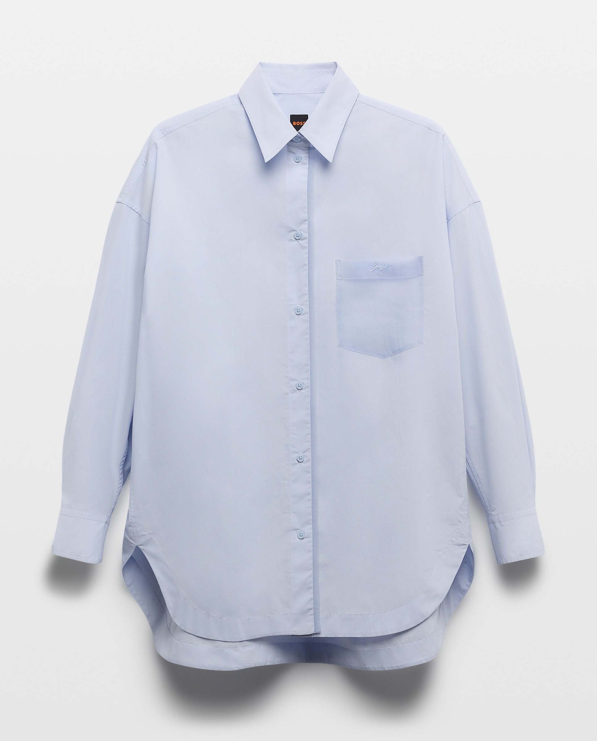 BOSS Orange - Camisa relaxed con detalles mangas dobles..