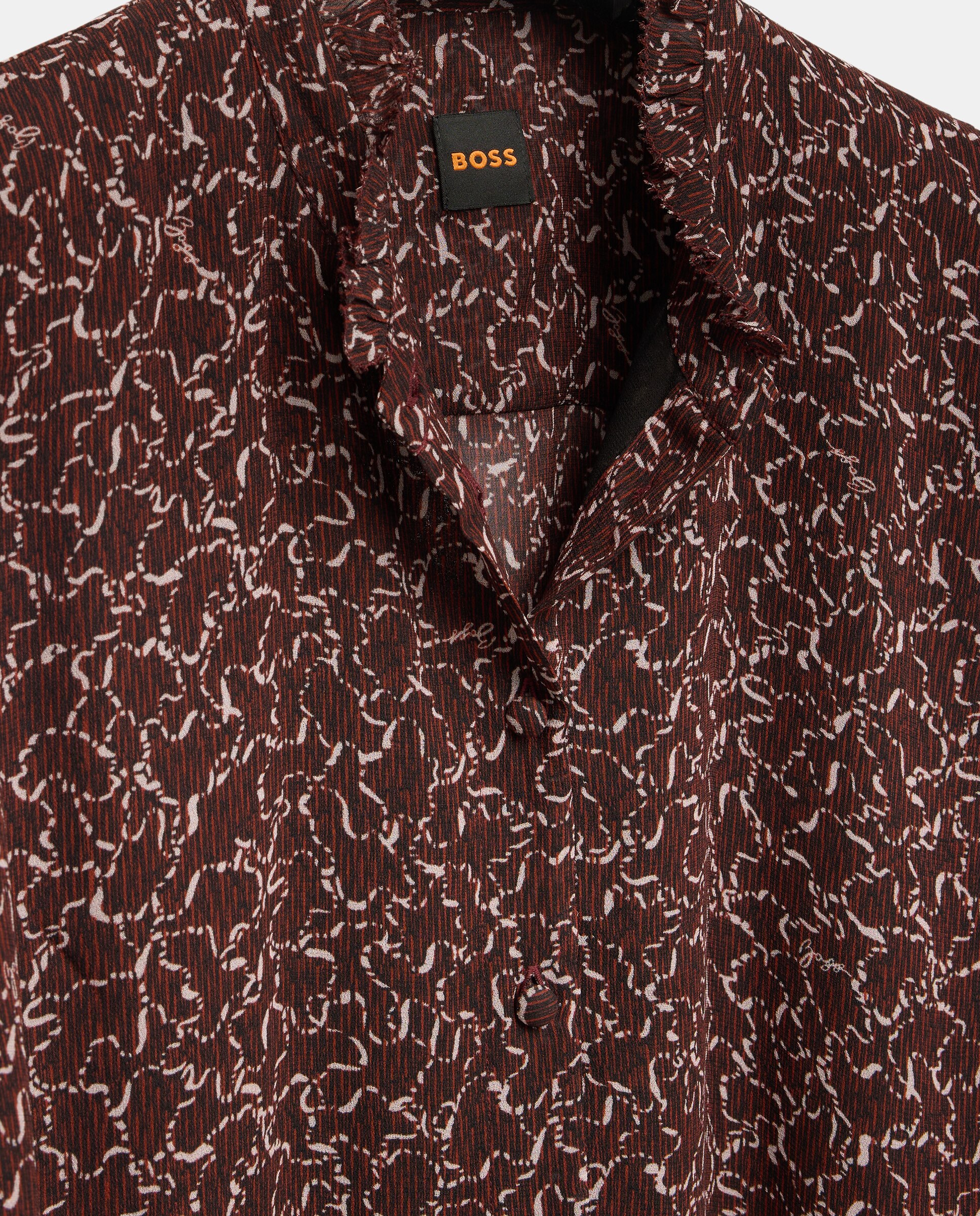 Camisa de Manga Comprida Georgette Multicolor-5
