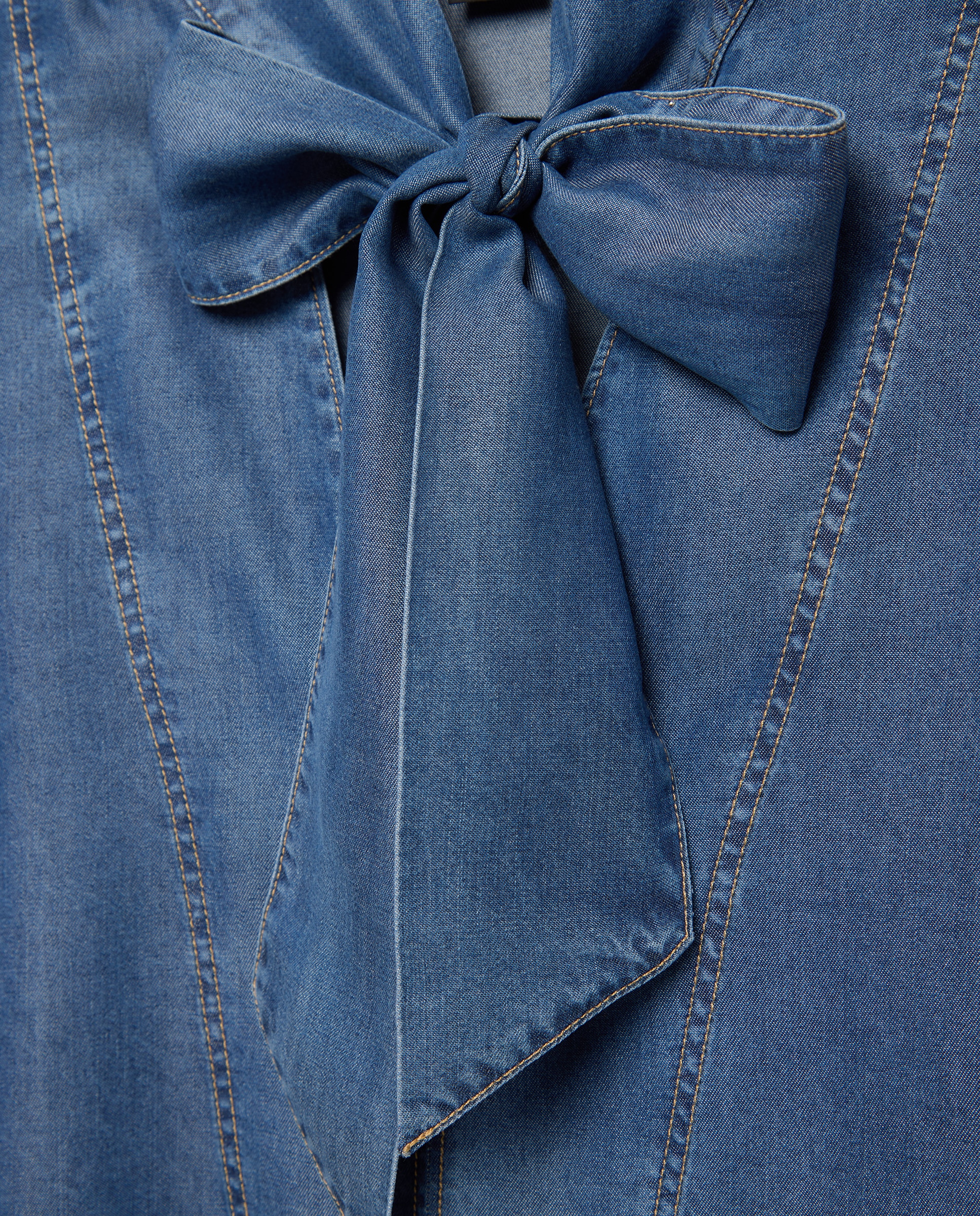 Camisa de manga comprida Azul-5