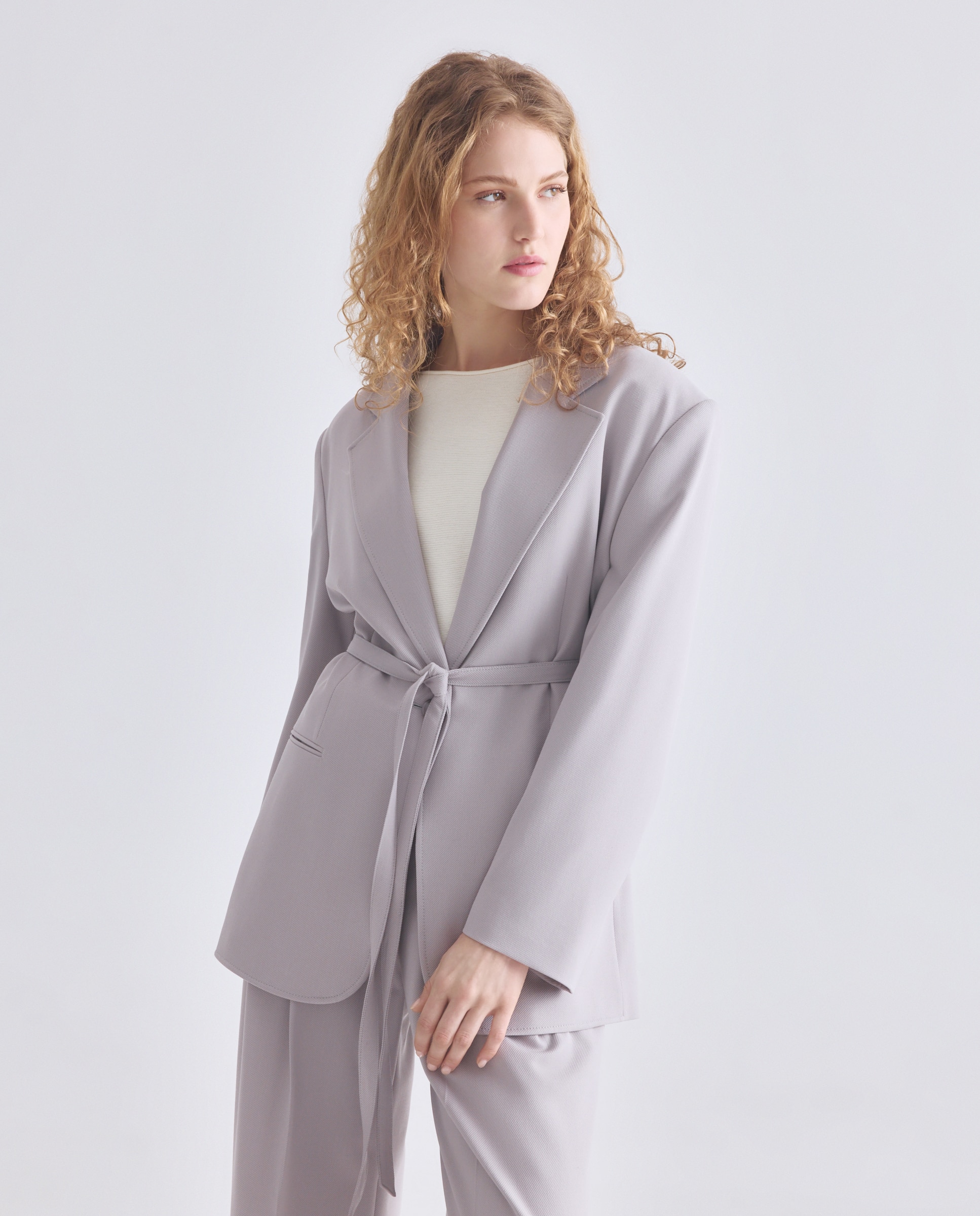 BOSS Orange - Blazer relaxed de manga larga..