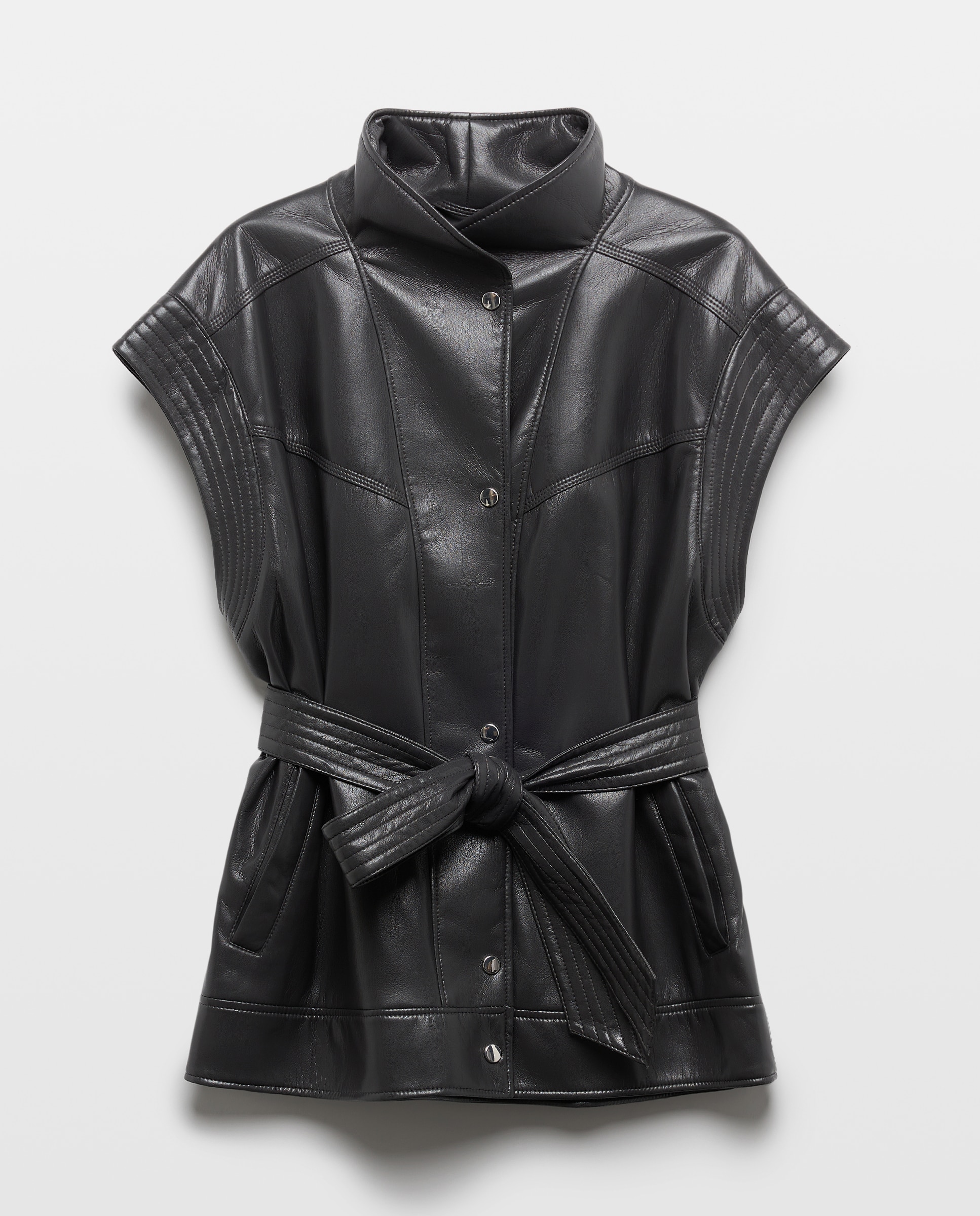 Blazer Relaxed de Manga Comprida. Preto-4