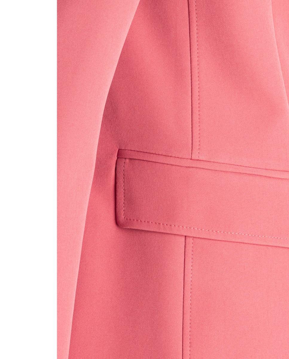Blazer Totalmente Forrado de Manga Comprida Vermelho-3