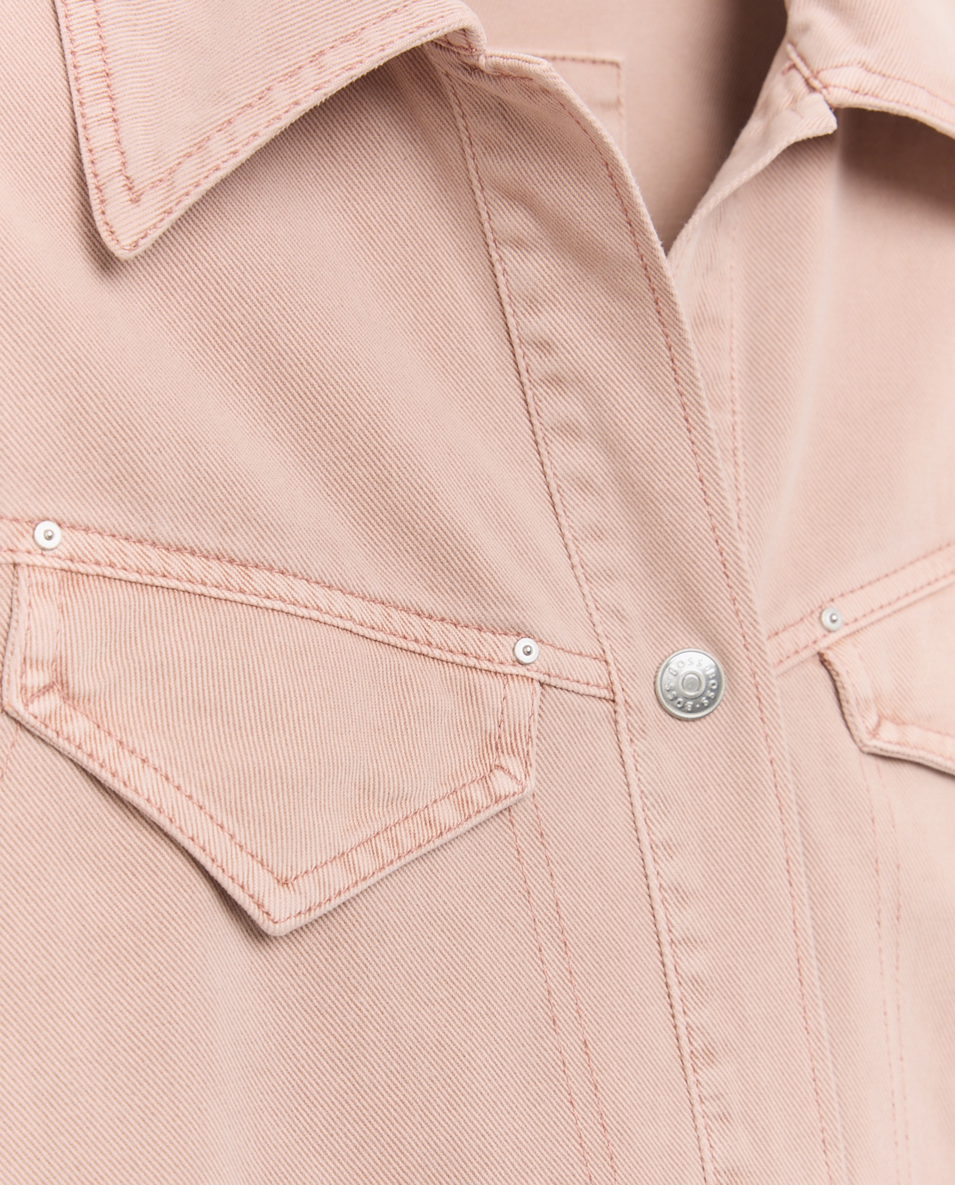 Blazer Relaxed com Manga Comprida Rosa-5
