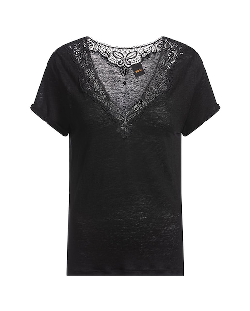 Imagen 0 de Camiseta de mujer de manga corta cuello caja