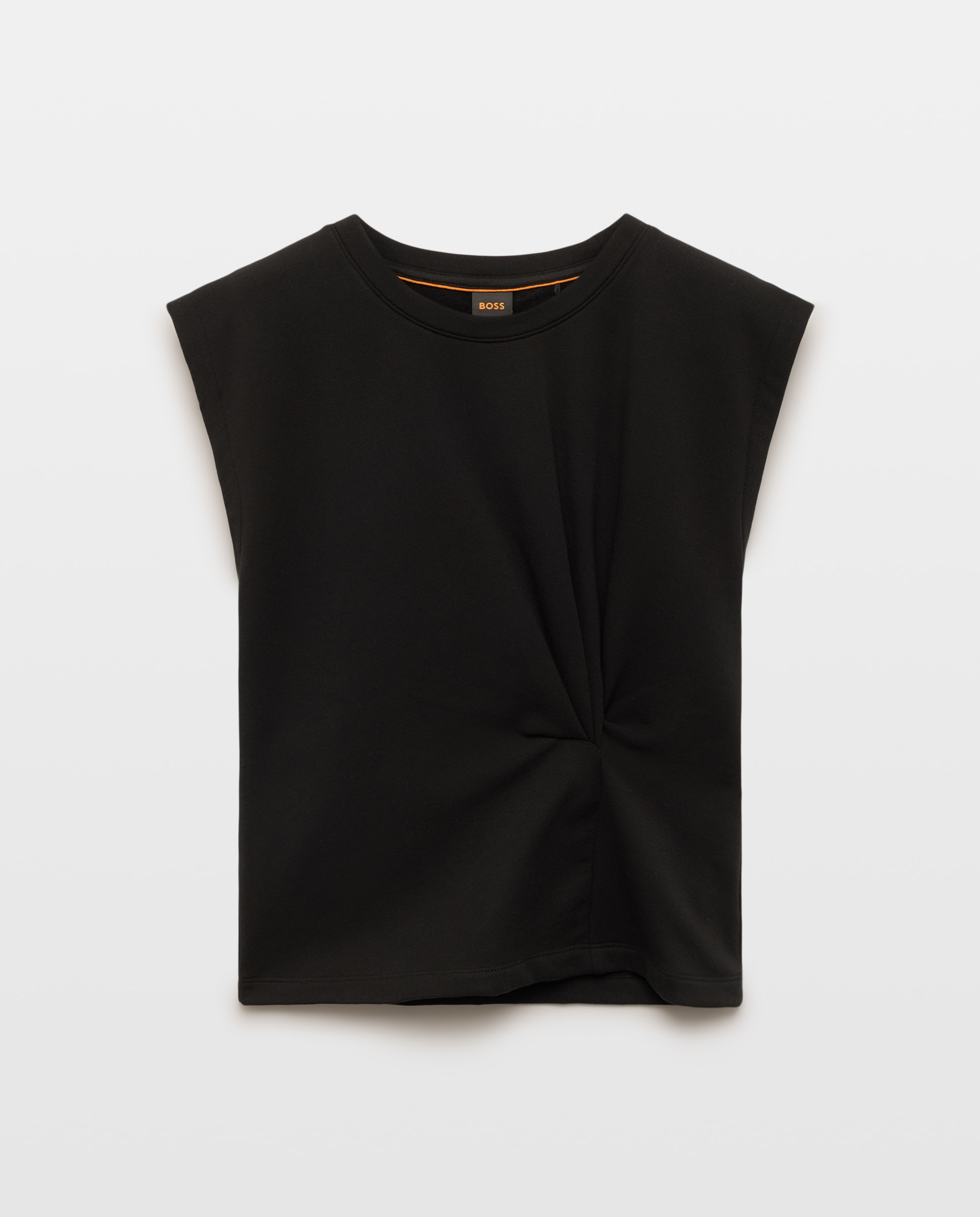 T-shirt Relaxed com Manga Curta Preto-4