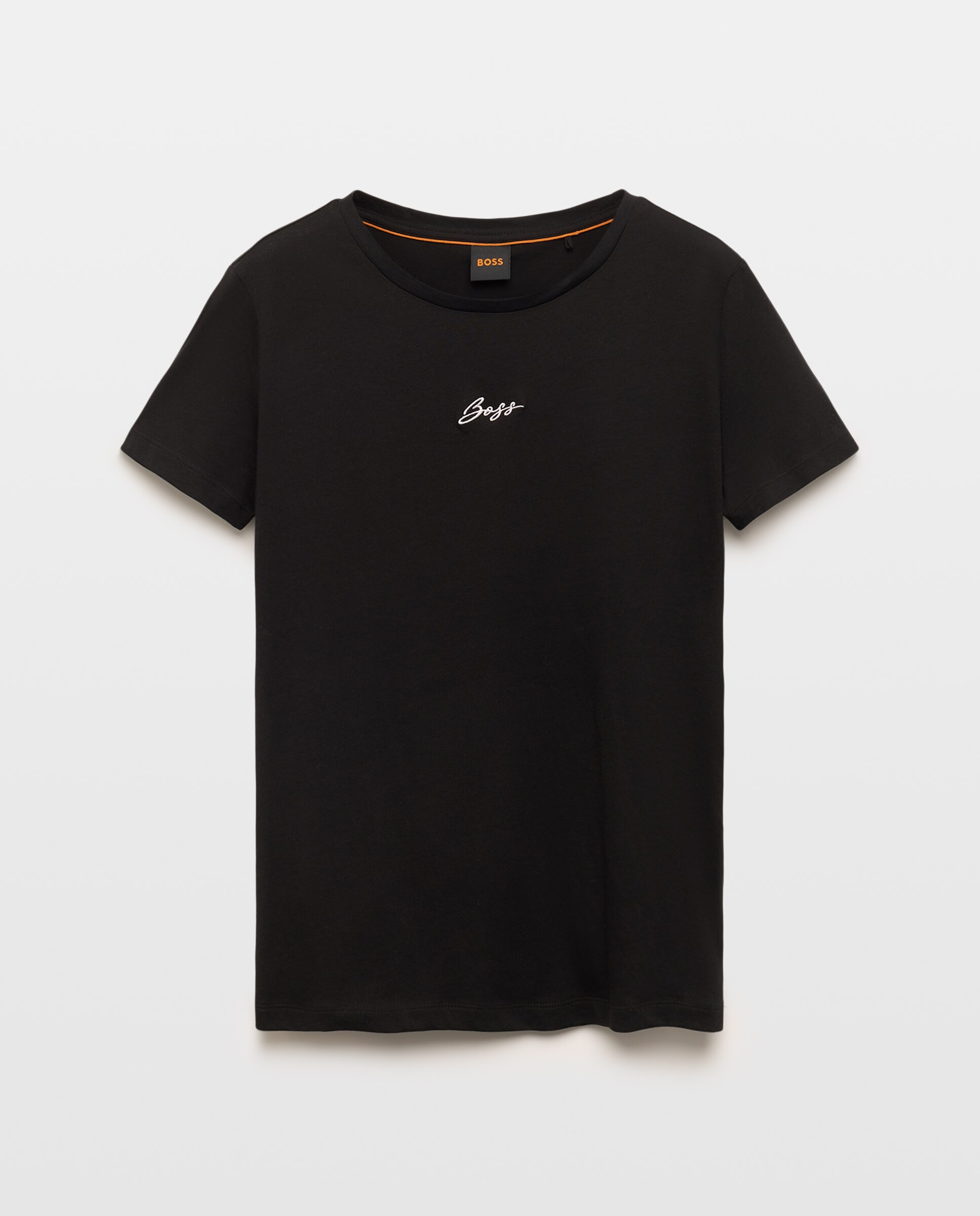 T-shirt Regular com Manga Curta Preto-4