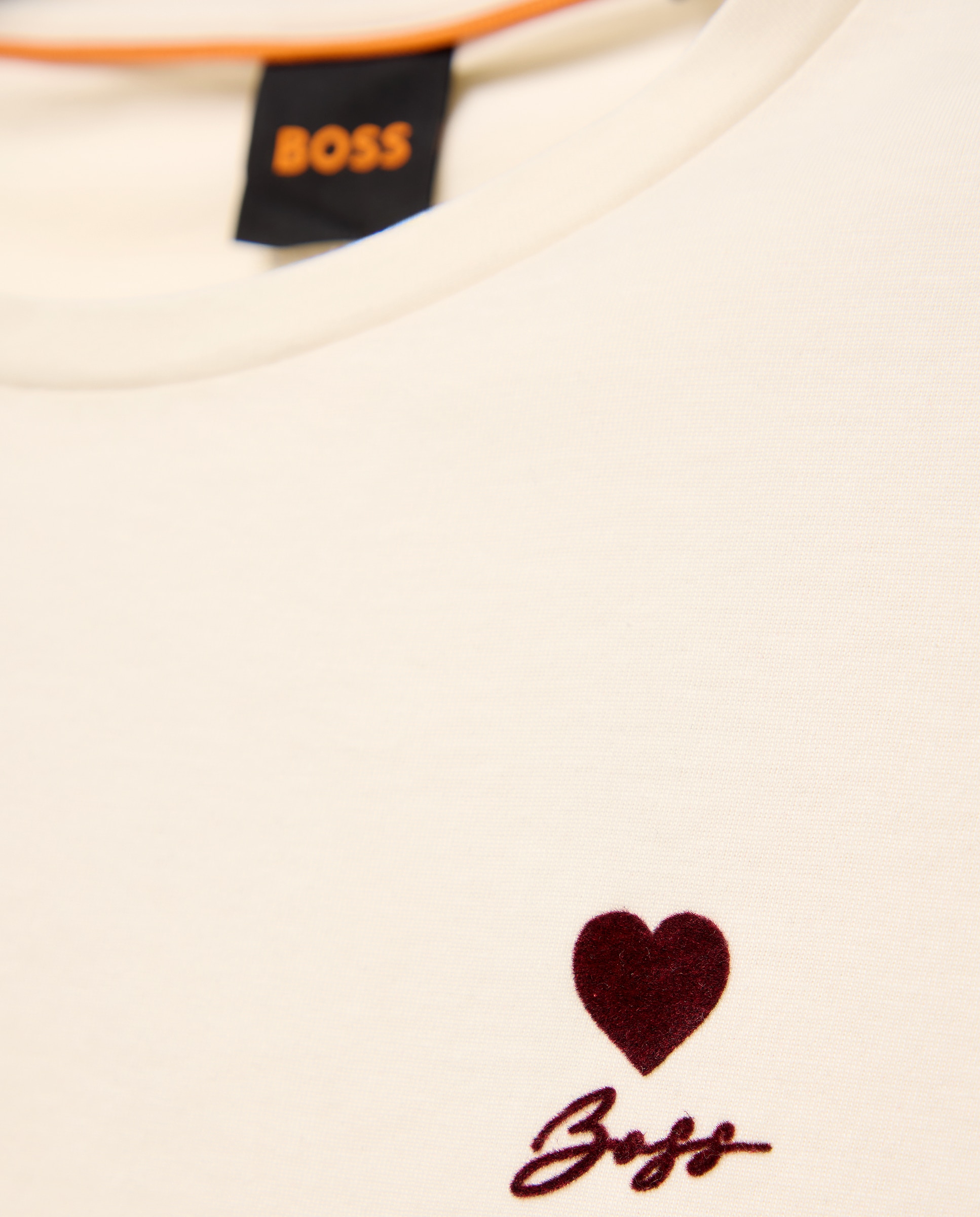T-shirt Slim com Manga Curta Branco-5