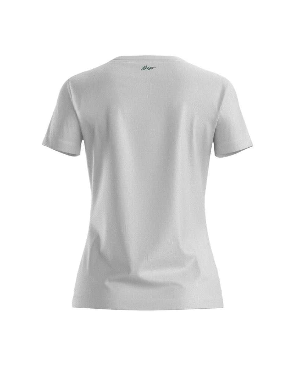 T-shirt de mulher com manga curta Branco-3