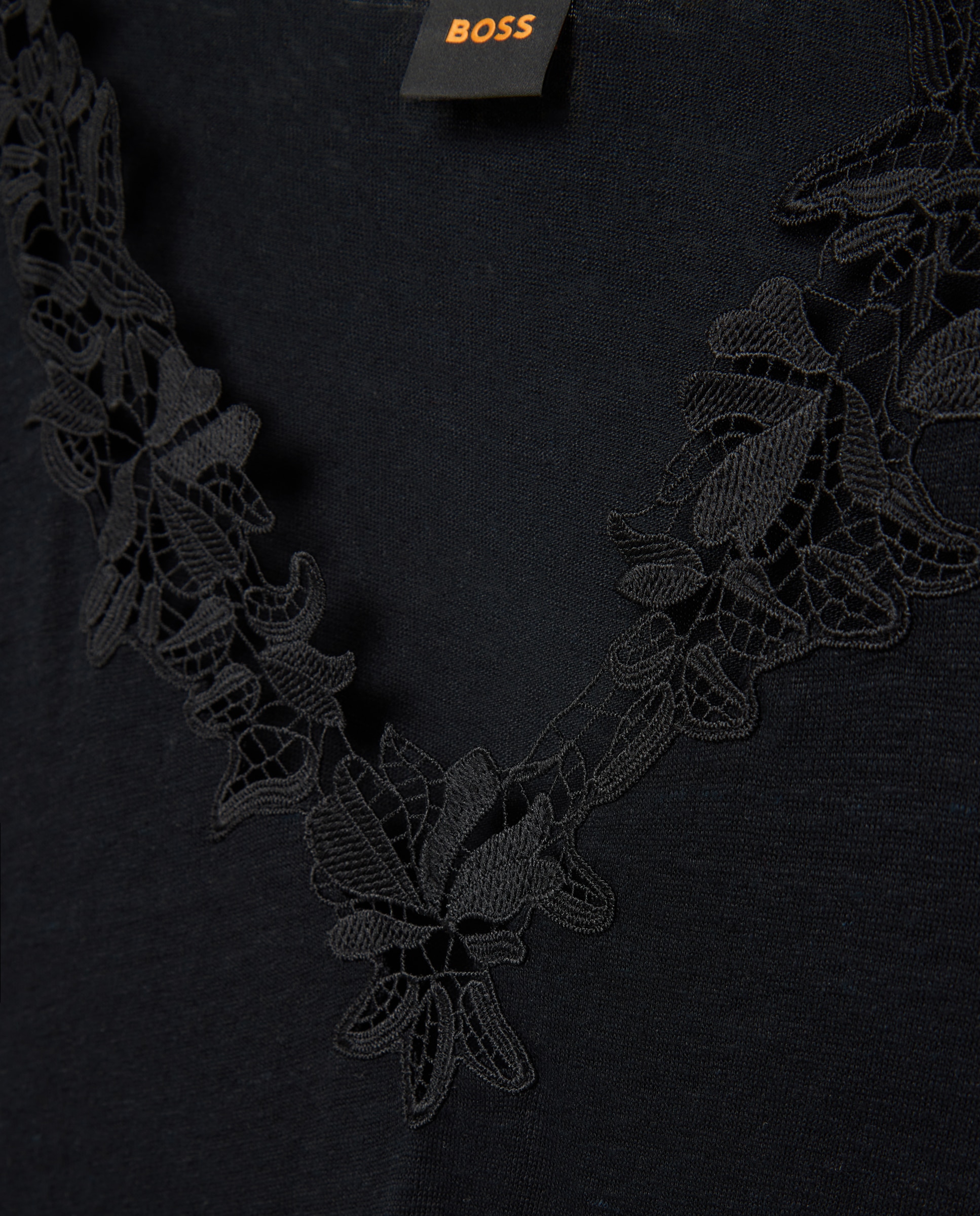 T-shirt de manga curta Preto-5