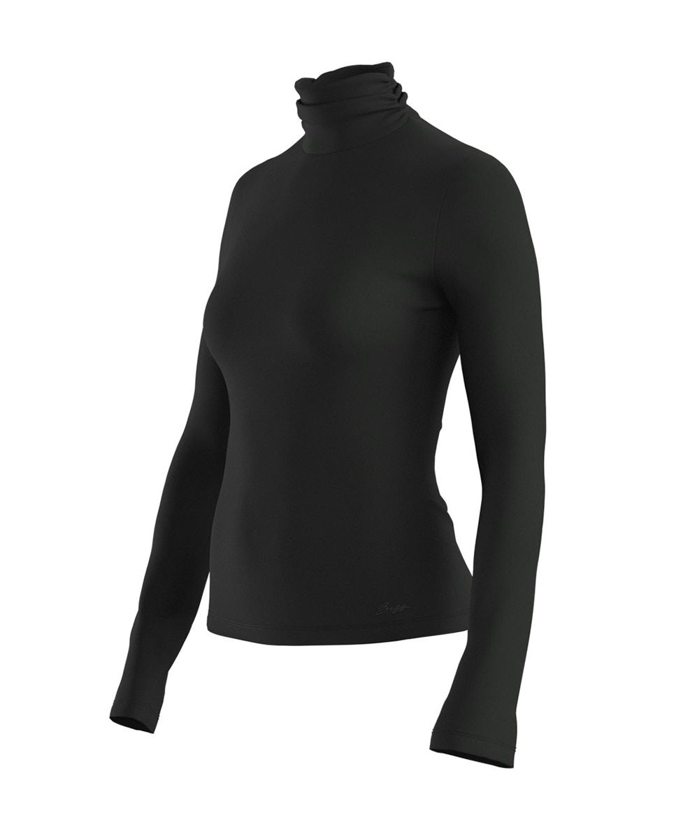 Imagen 3 de Camiseta de mujer slim de manga larga - Boss - Negro Negro