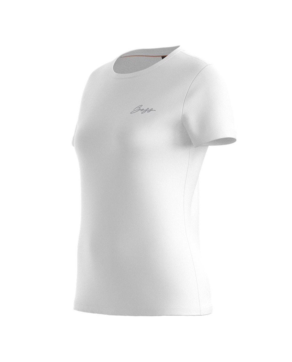 Imagen 3 de Camiseta de mujer slim manga corta - Boss - Blanco Blanco