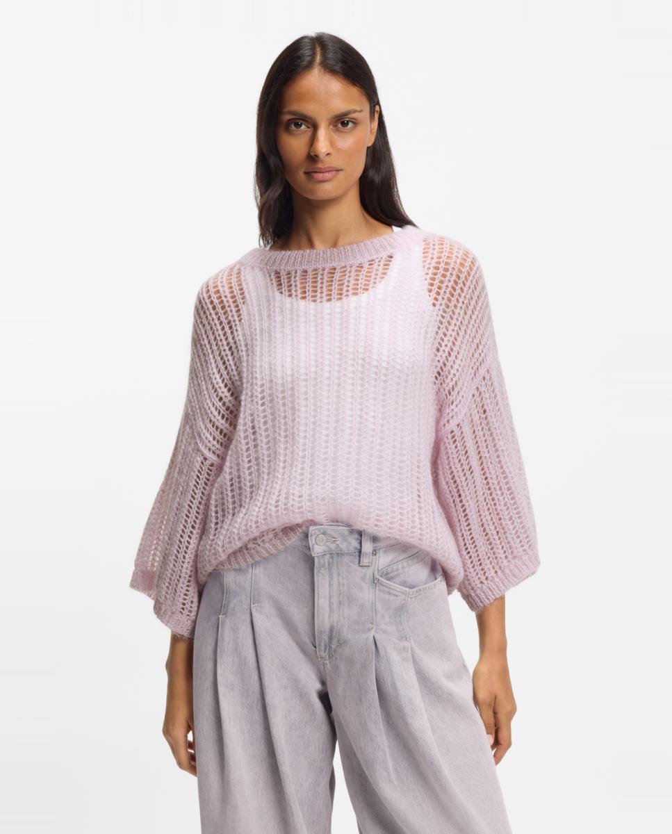 Imagem 0 de Camisola de Malha Mohair com Manga Comprida