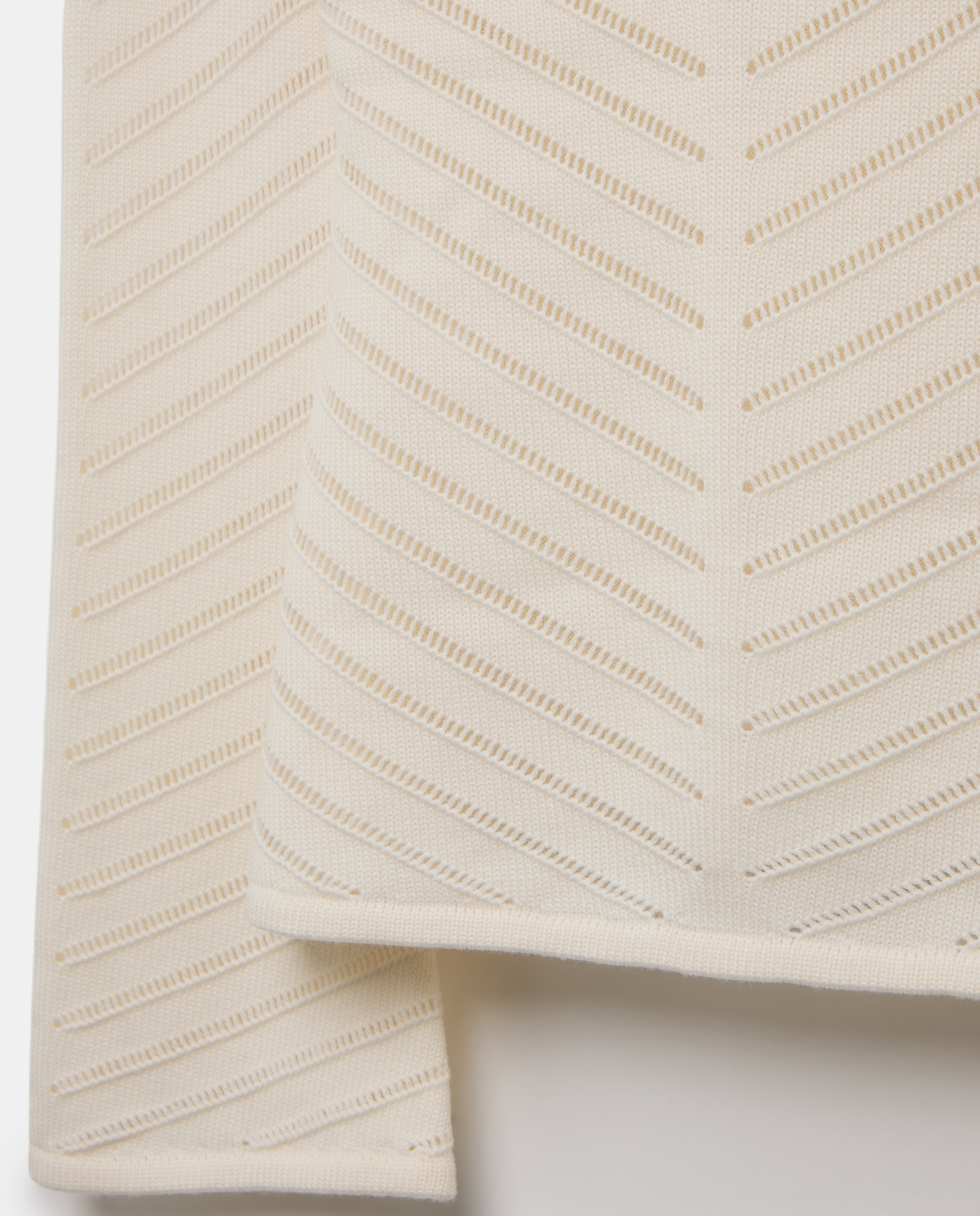 Camisola de Malha com Manga Comprida e Gola Larga Branco-2