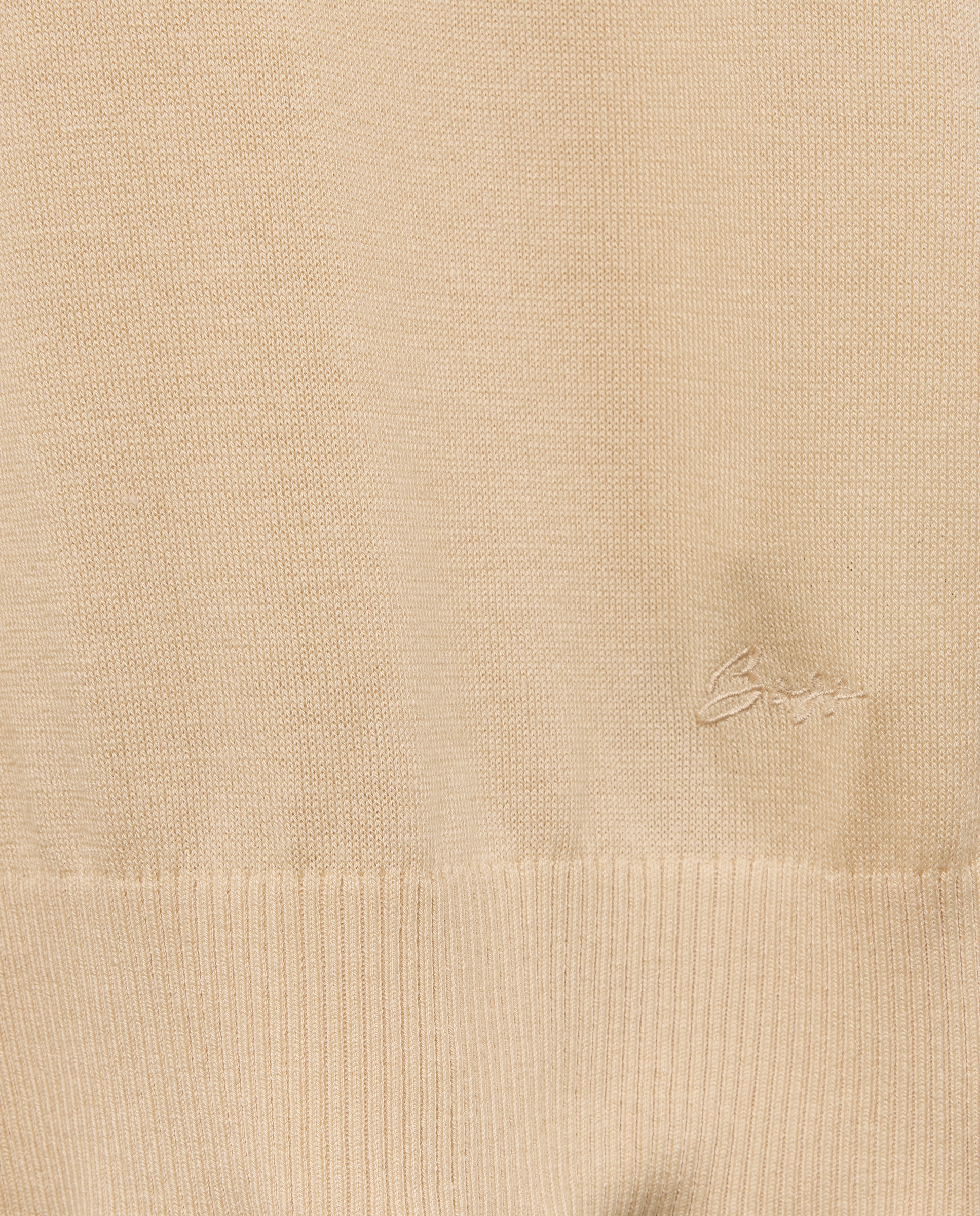Jersey manga corta de cuello redondo. - BOSS Orange - Azul Beige-5