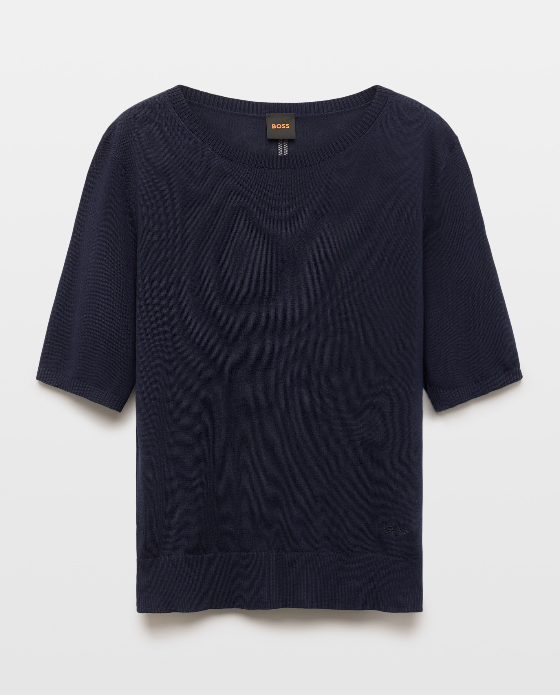 Imagem 0 de Camisola de Malha com Manga Curta e Decote Redondo