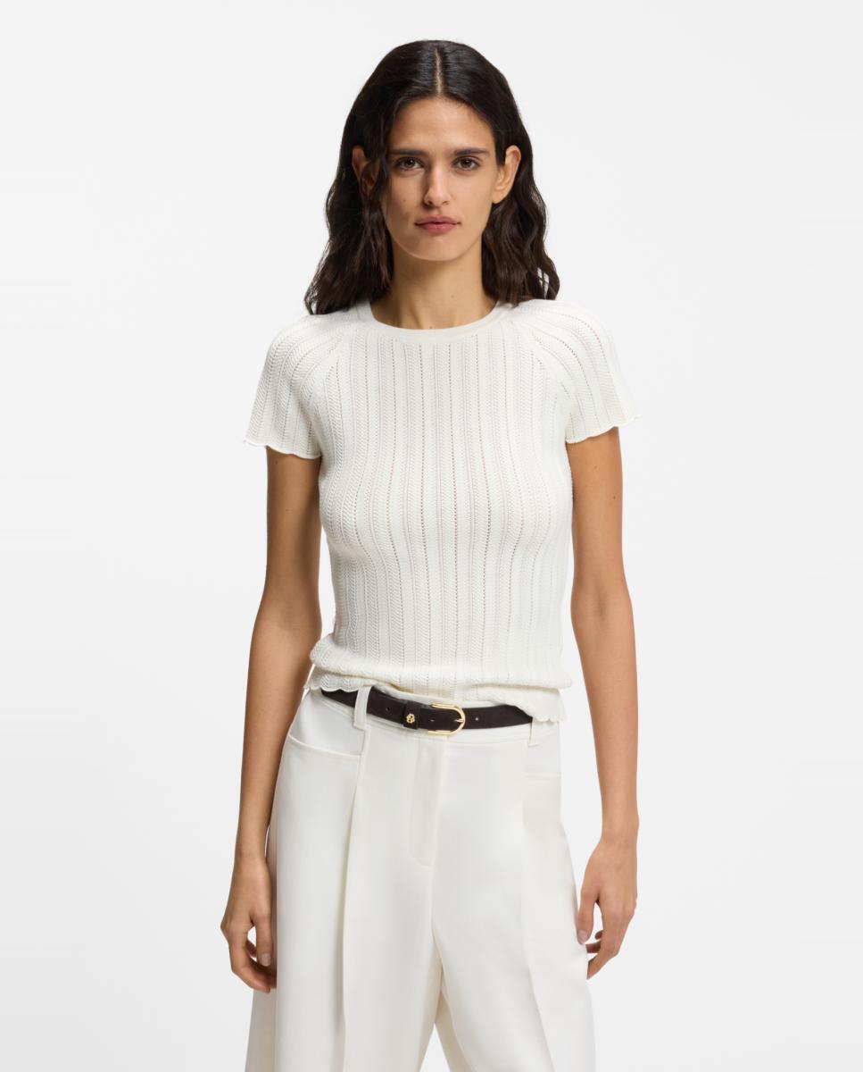 Imagem 0 de Camisola de malha de mulher com manga curta