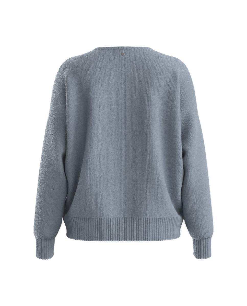 Jersey de mujer relaxed manga larga - Boss - Gris Gris-2