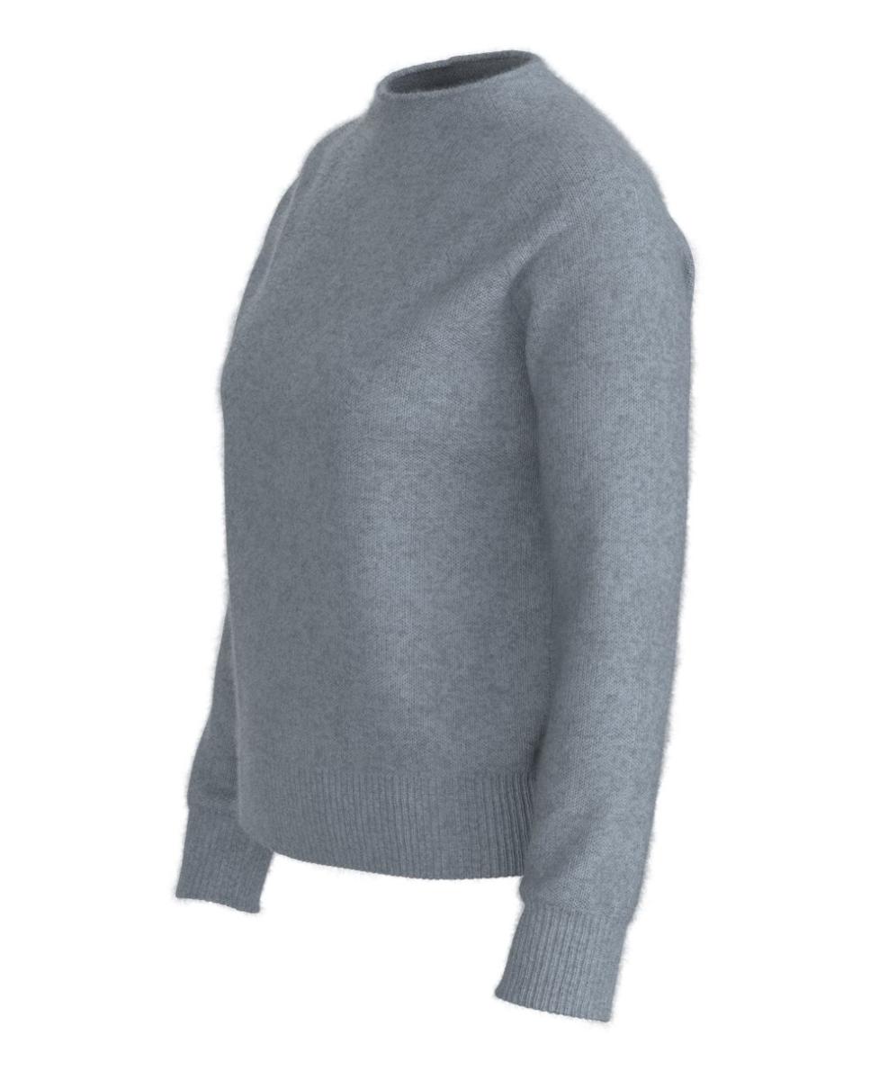 Imagen 3 de Jersey de mujer relaxed manga larga - Boss - Gris Gris