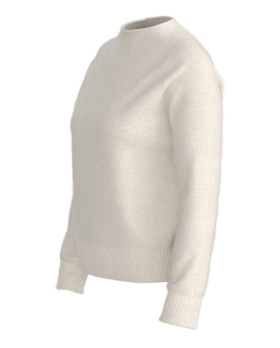 Imagen 3 de Jersey de mujer relaxed manga larga - Boss - Blanco Blanco