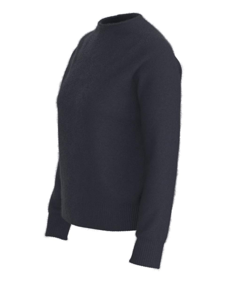 Imagen 3 de Jersey de mujer relaxed manga larga - Boss - Azul marino Azul marino