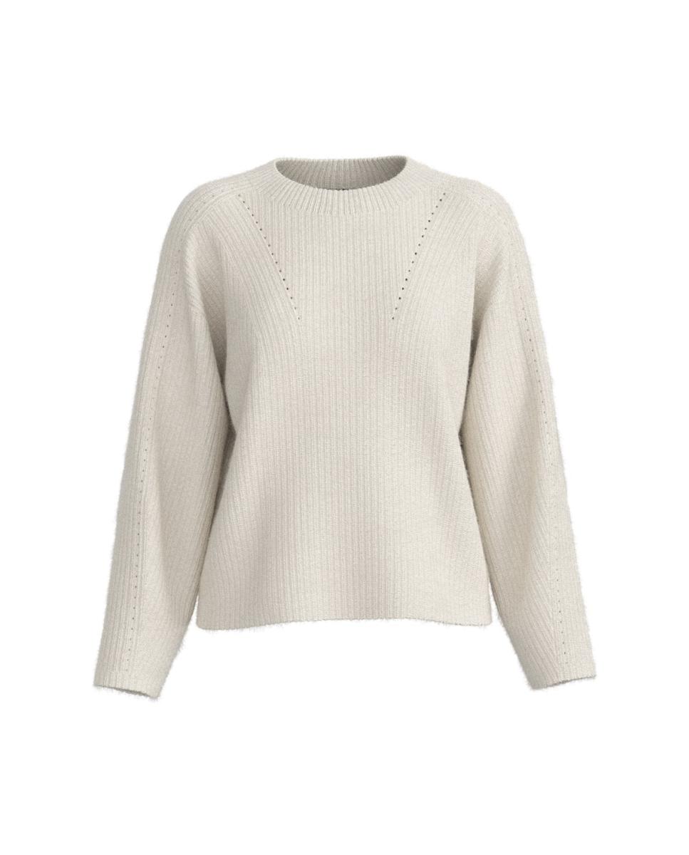 Jersey de mujer relaxed manga larga - Boss - Blanco Blanco-1