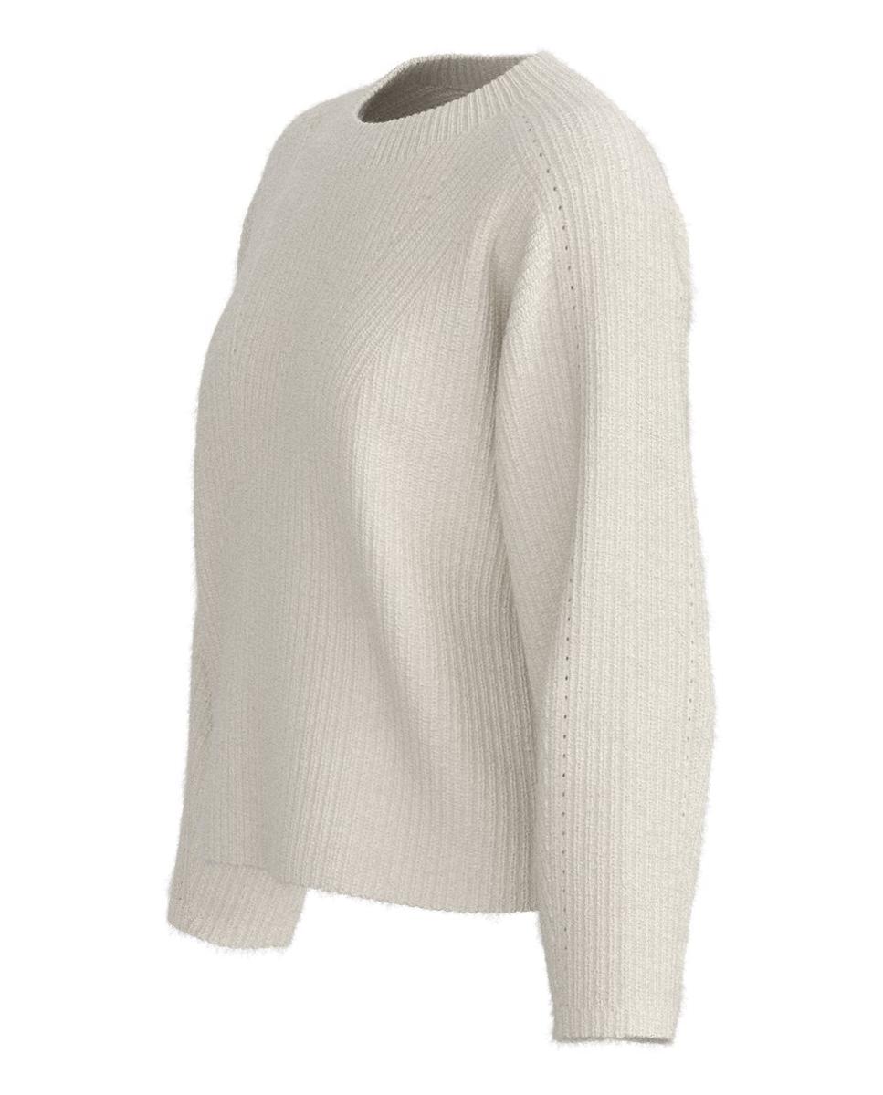 Jersey de mujer relaxed manga larga - Boss - Blanco Blanco-3