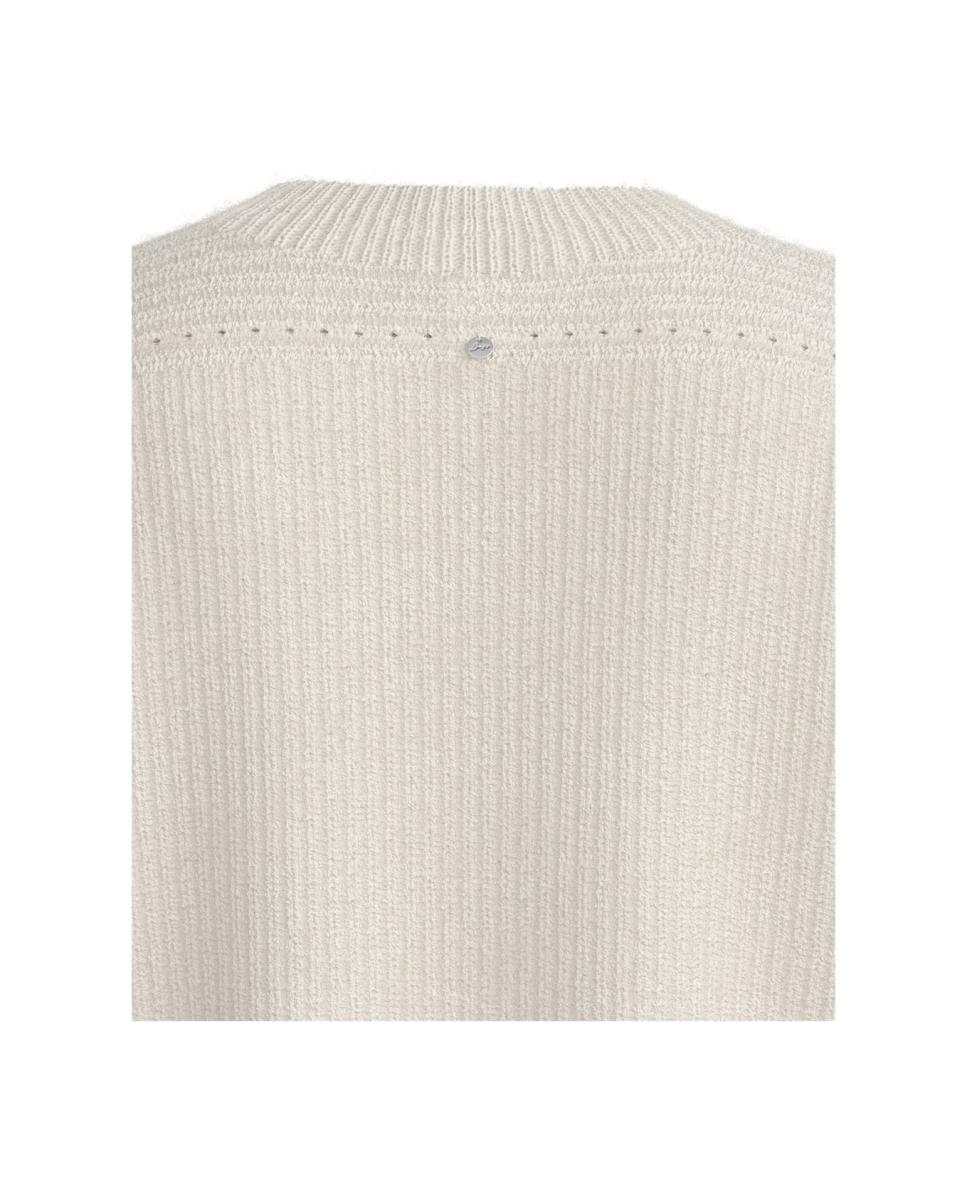 Jersey de mujer relaxed manga larga - Boss - Blanco Blanco-4