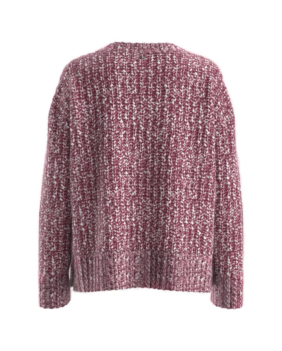 Jersey de mujer oversize manga larga - Boss - Rojo Rojo-2