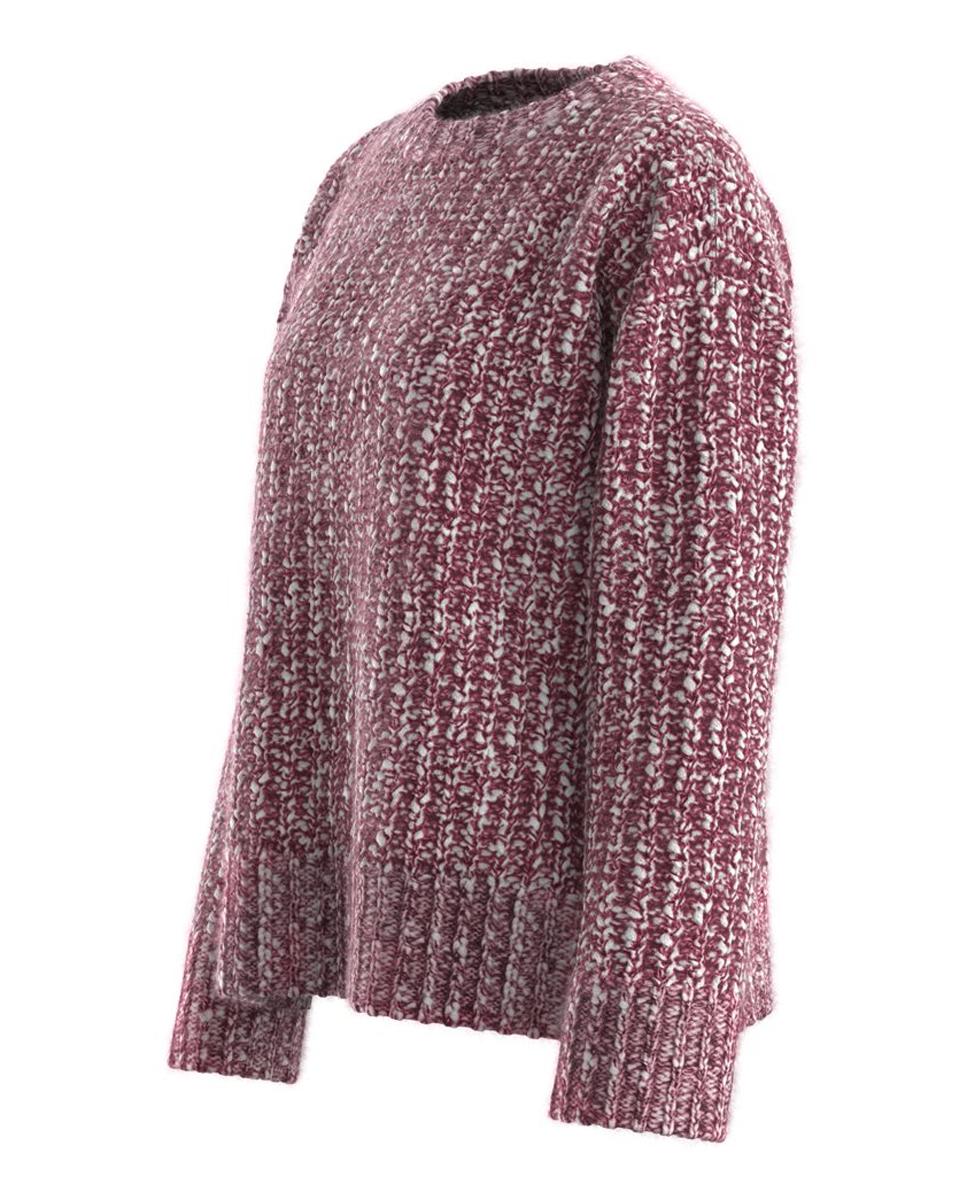 Jersey de mujer oversize manga larga - Boss - Rojo Rojo-3