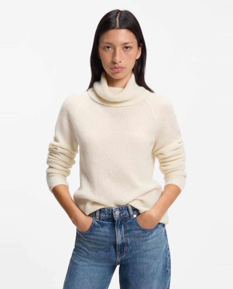 Imagen 1 de Jersey de mujer regular manga larga - Boss - Blanco Blanco