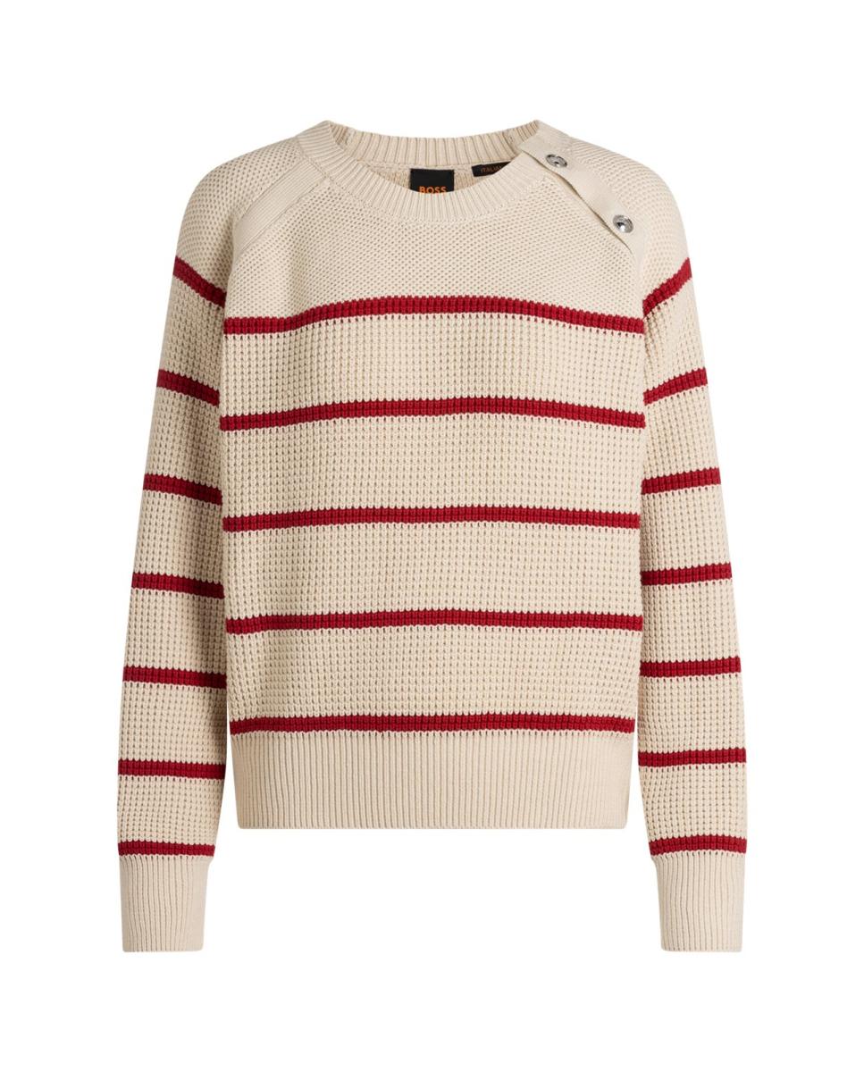 Imagen 1 de Jersey de mujer relaxed manga larga - Boss - Multicolor Multicolor