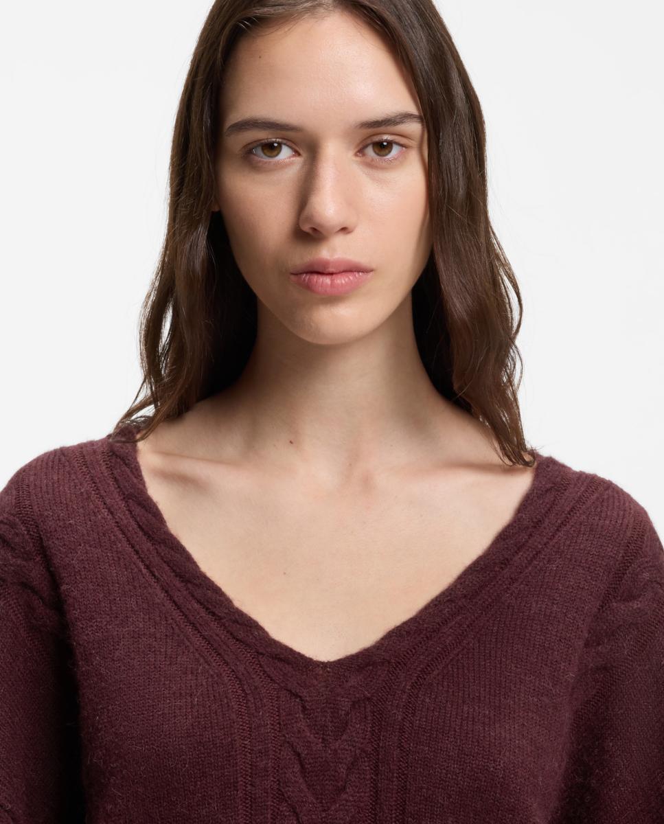 Imagen 3 de Jersey de mujer relaxed manga larga - Boss - Rojo Rojo