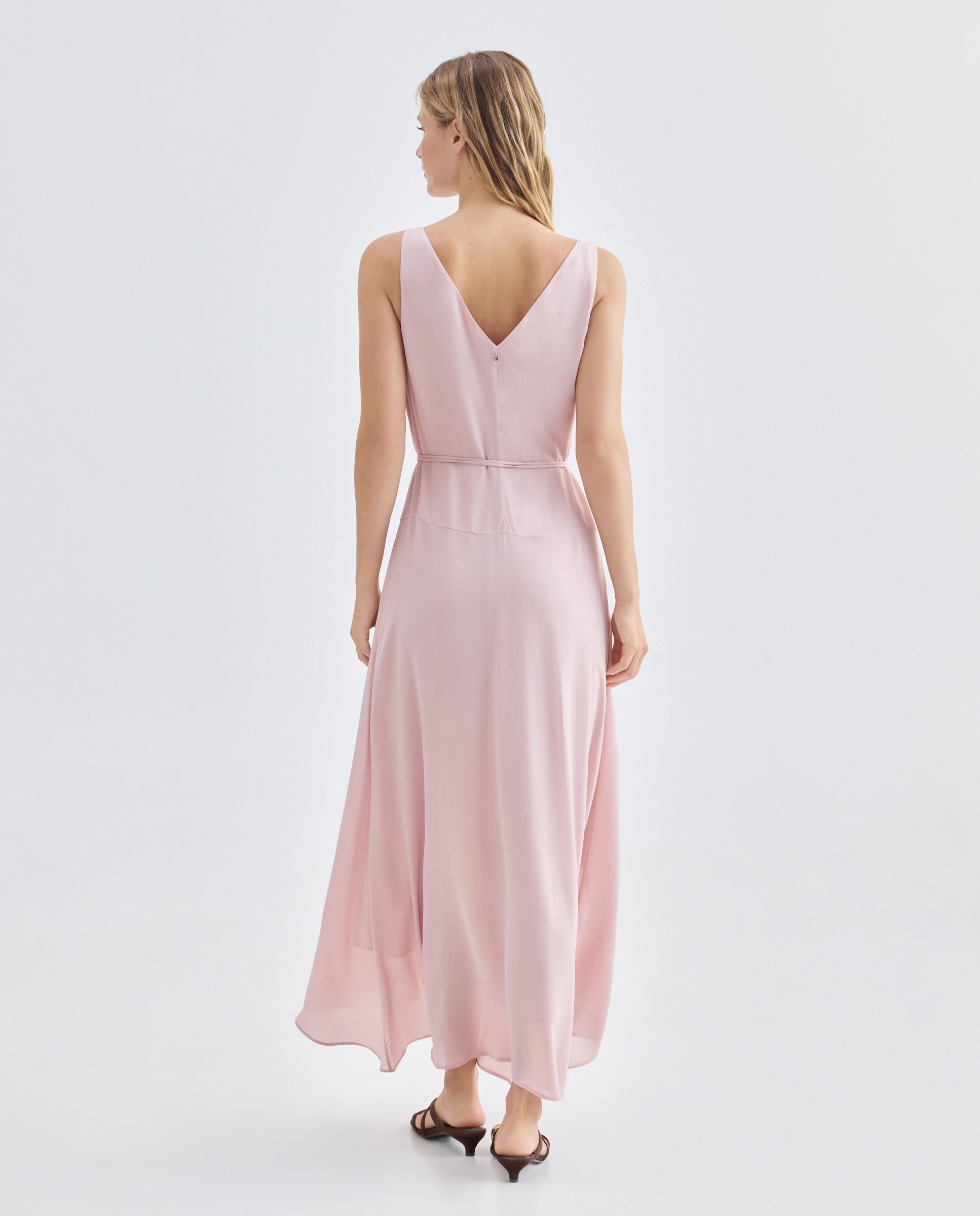 Vestido comprido Rosa-3