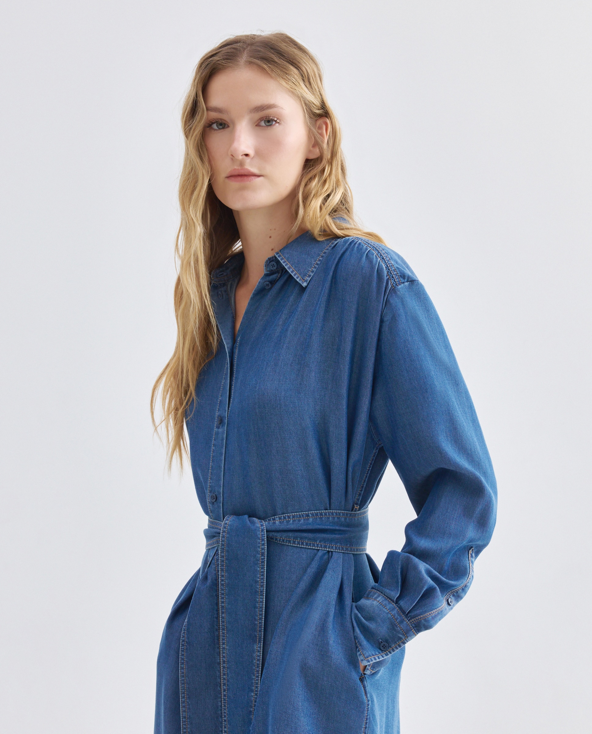 Vestido mini Azul-2
