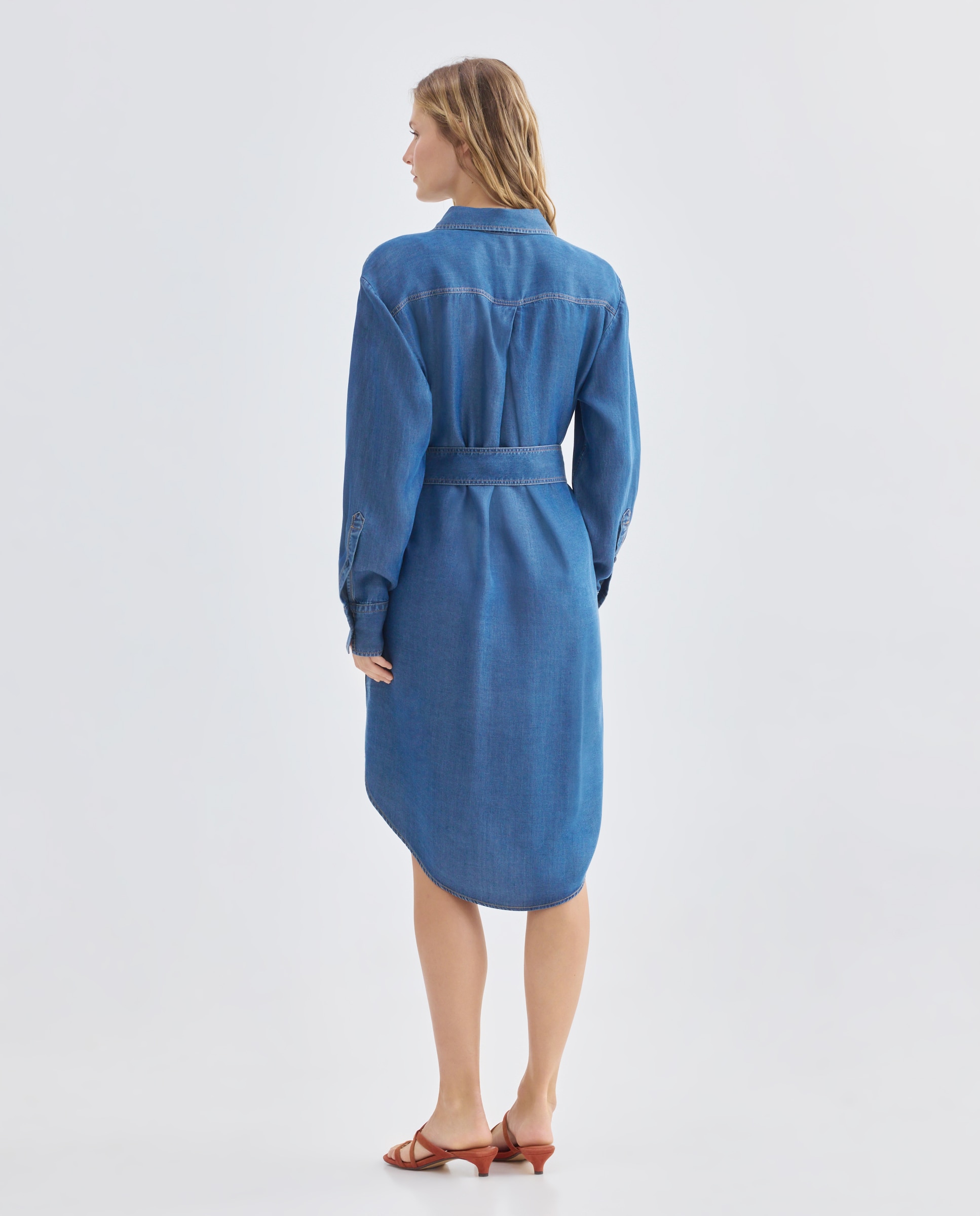 Vestido mini Azul-3