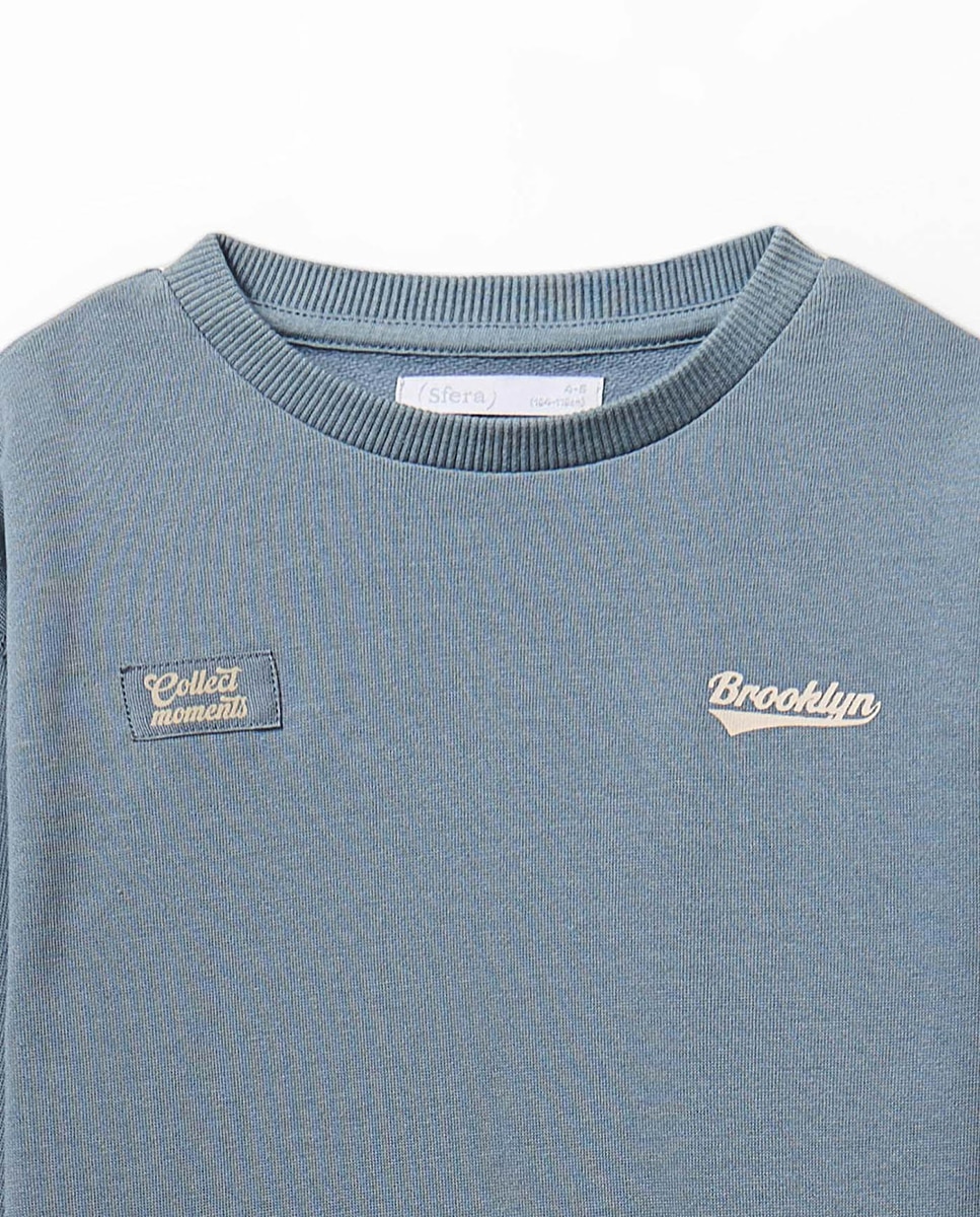 Conjunto Bicolor sem Capuz Sfera 400 Azul-3