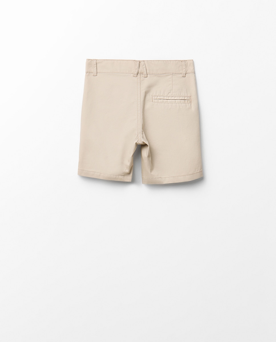 Bermudas Chino Básicas Sfera Bege-4