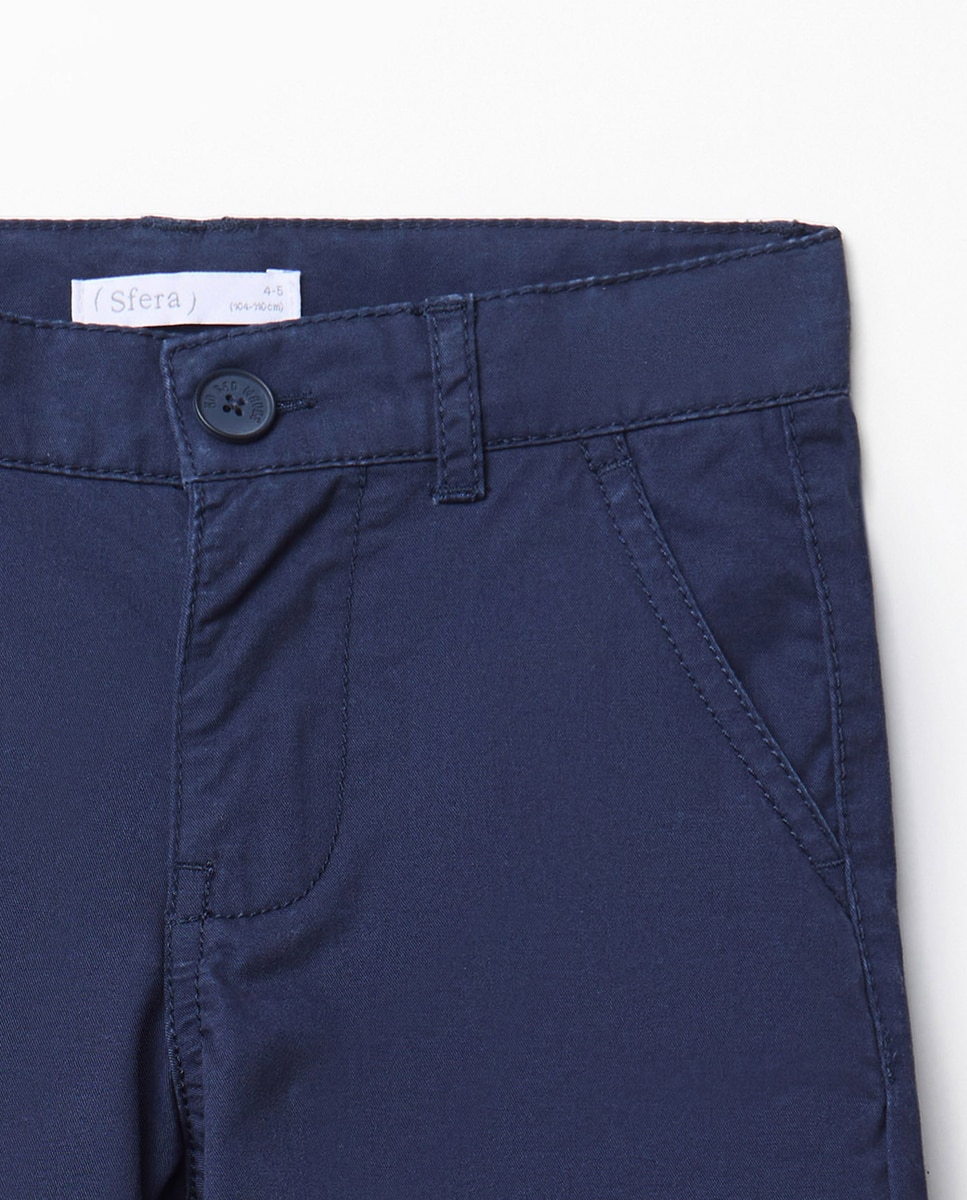 Bermudas Chino Básicas Marinho-2