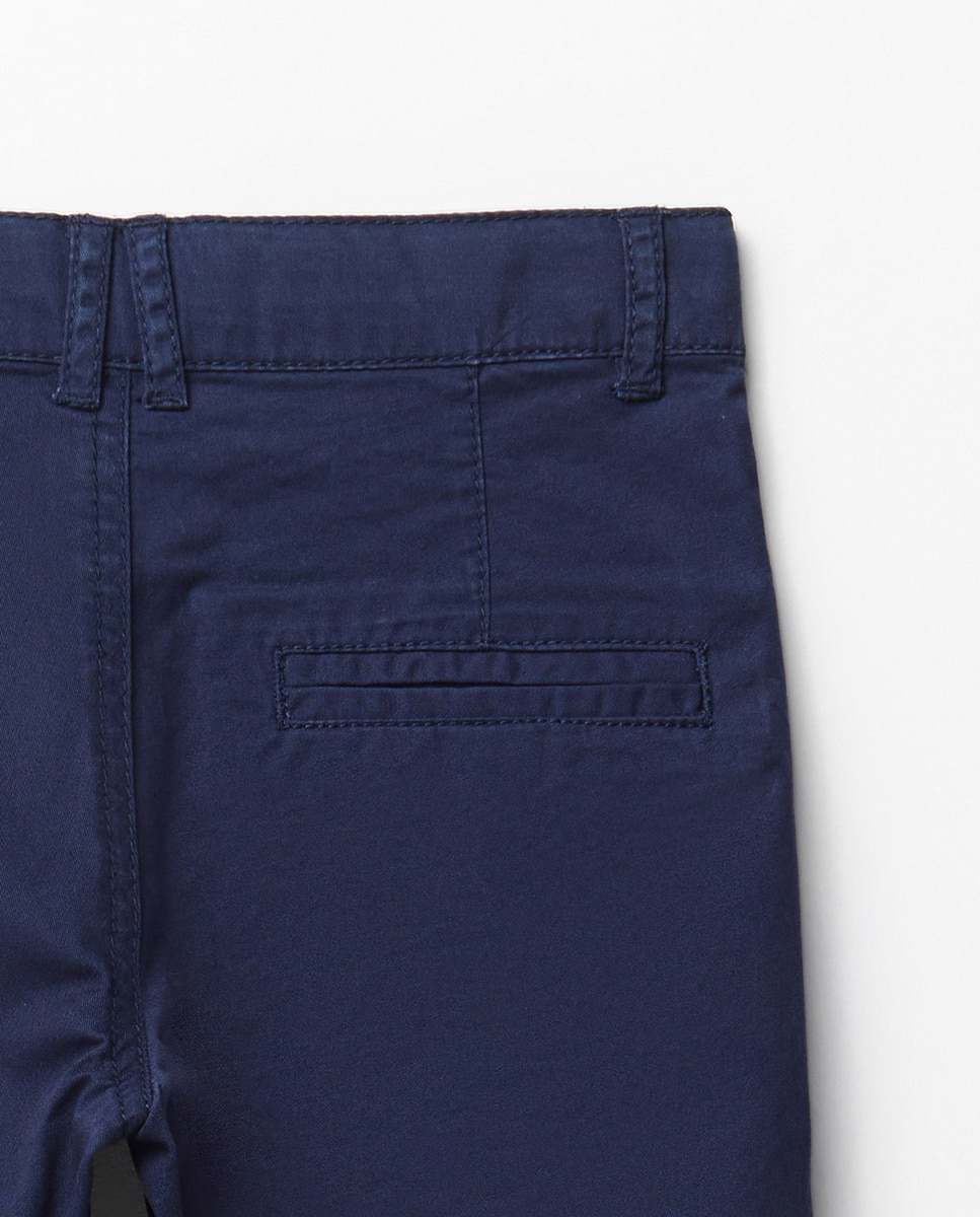 Bermudas Chino Básicas Marinho-3