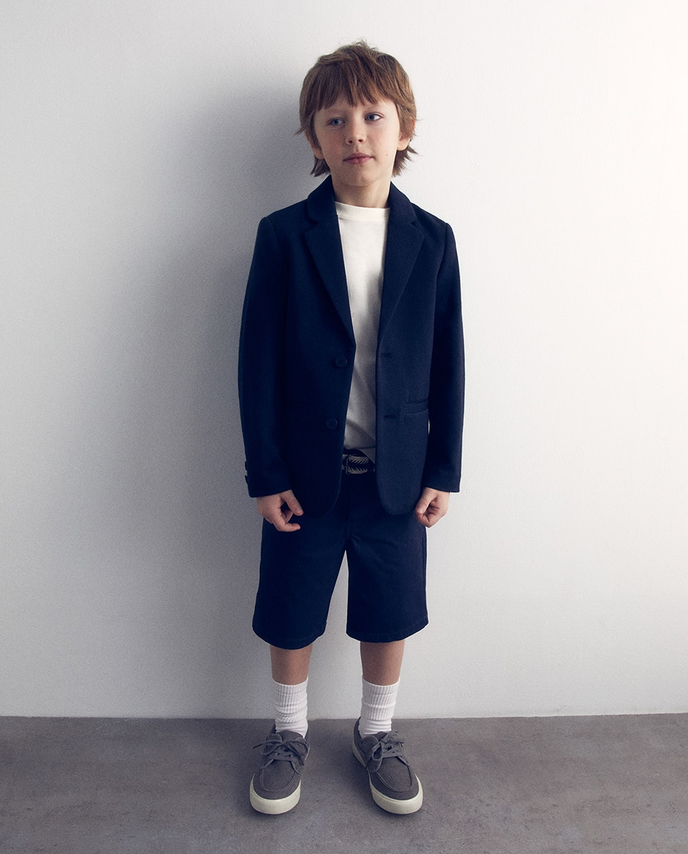 Bermudas com Cinto Azul-marinho-2