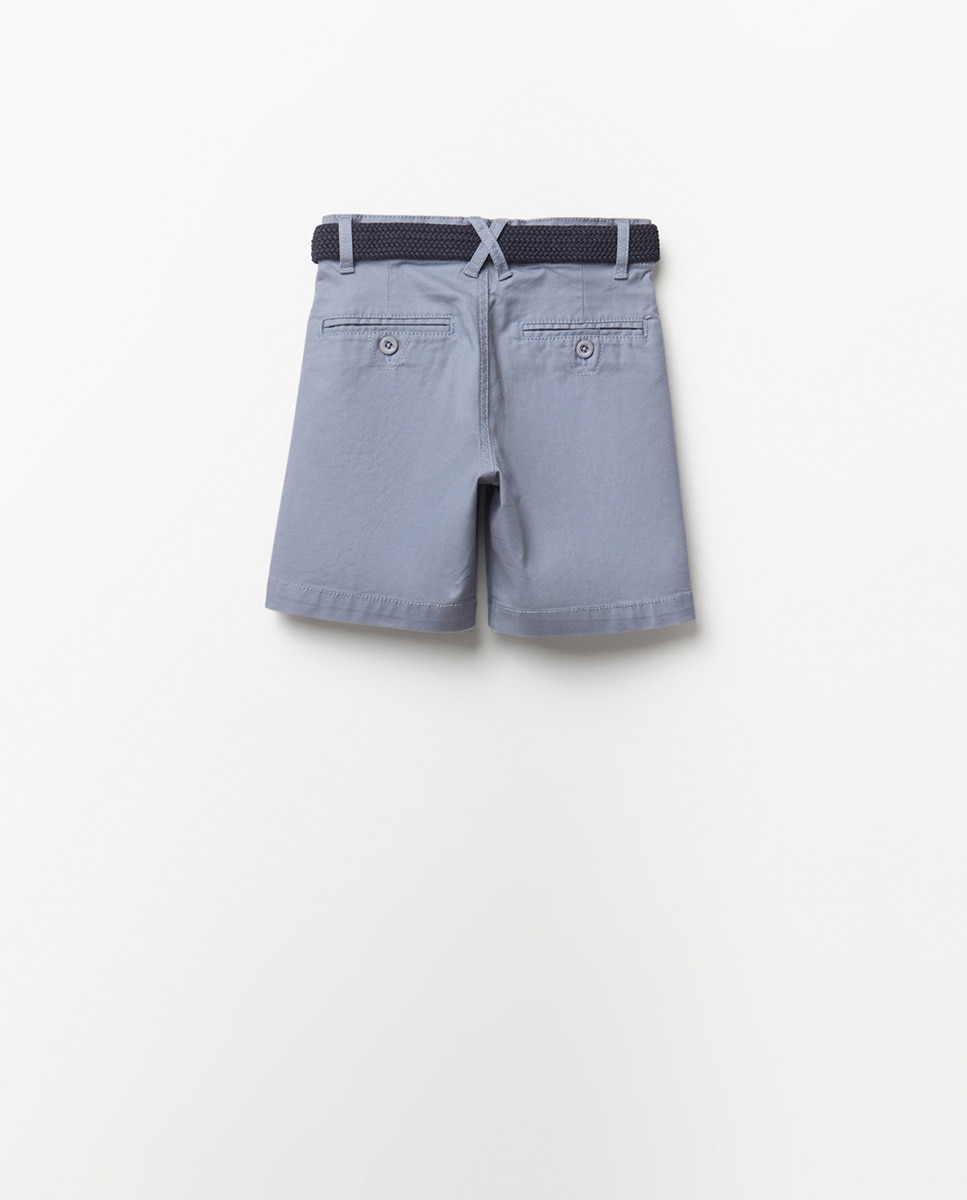 Bermudas com Cinto Azul-6