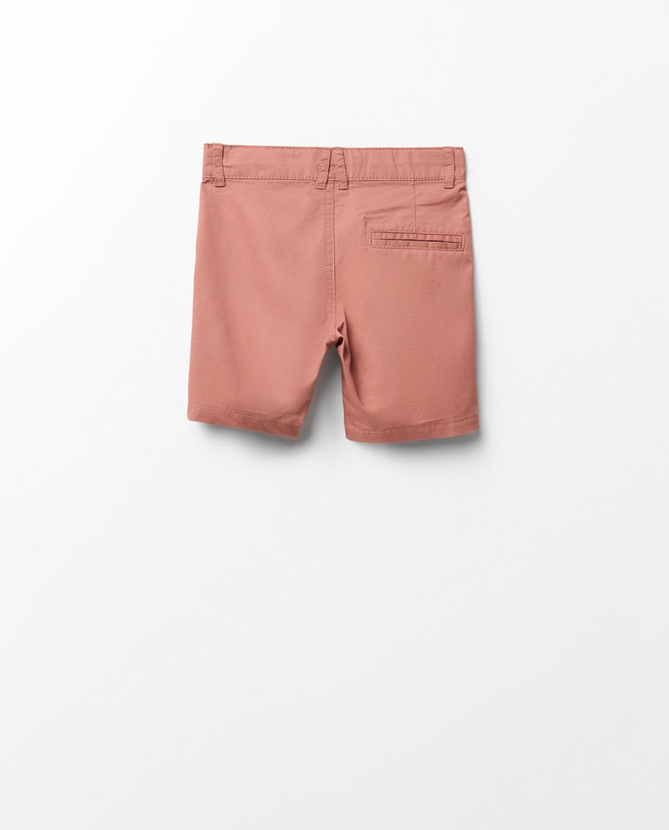 Bermudas Chino Básicas Sfera Vermelho-4