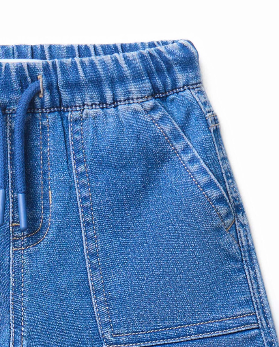 Bermudas de Ganga Terry Azul pálido-2