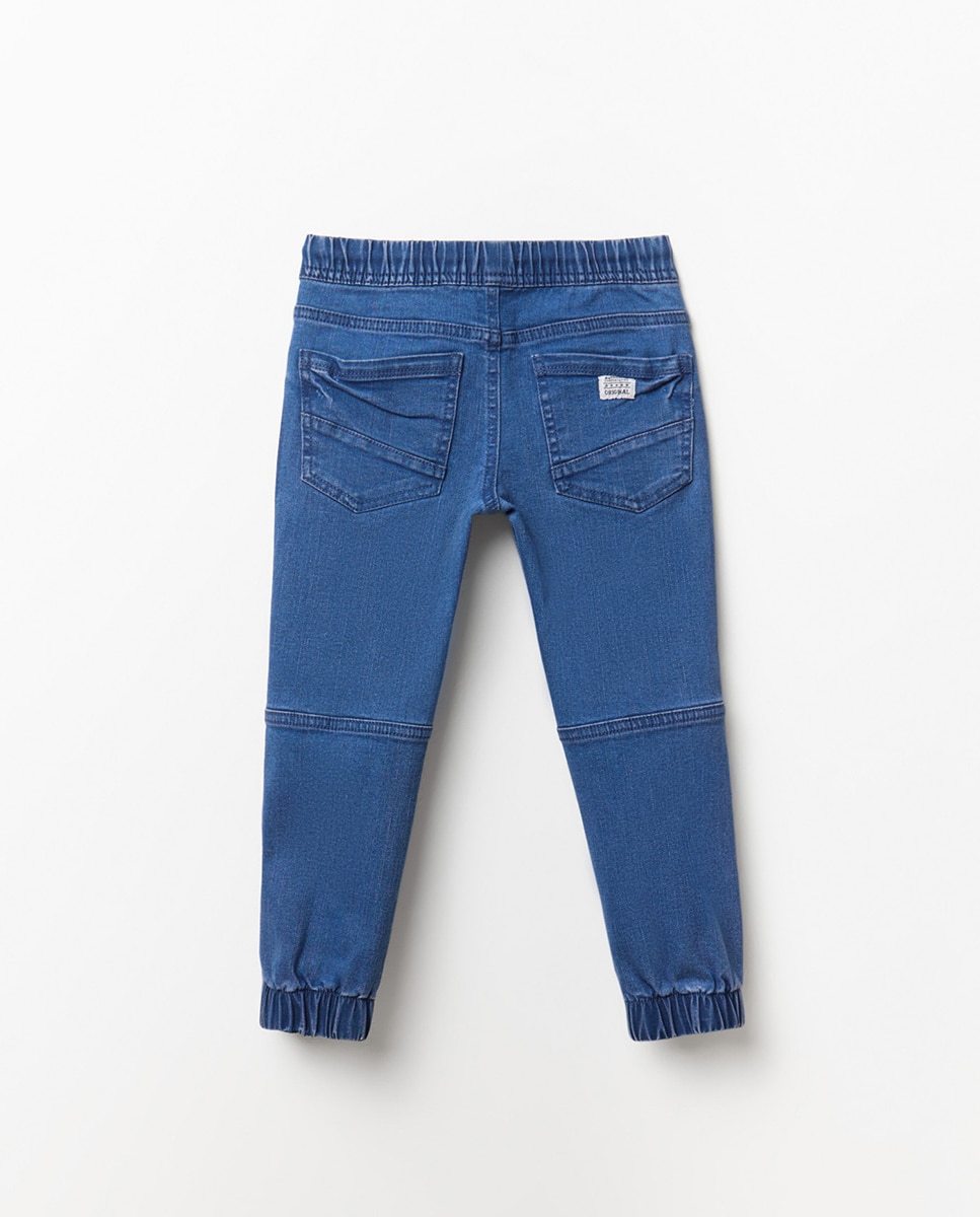 Jeans Jogger Sfera Azul-5