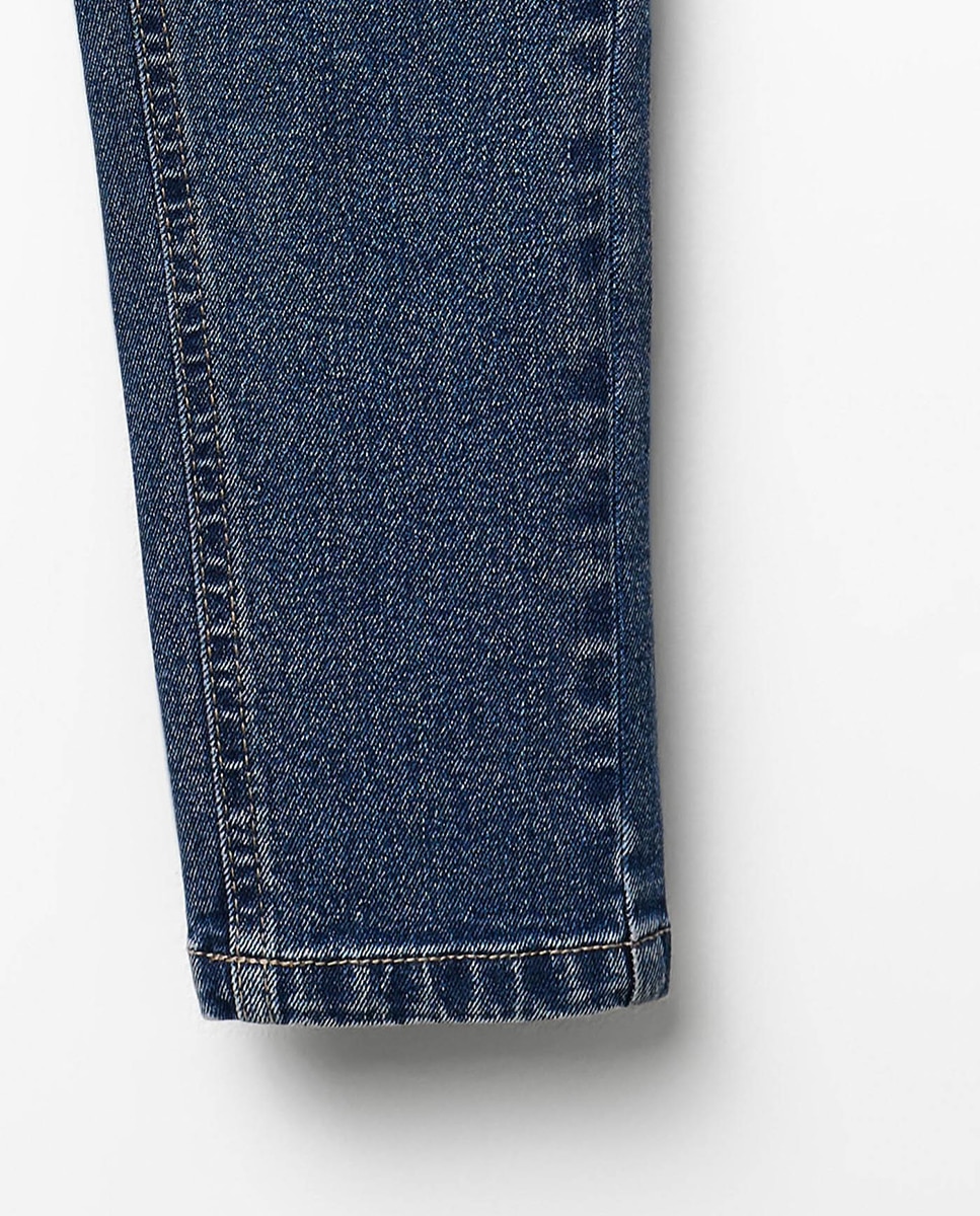 Jeans Básicas com 5 Bolsos Sfera Azul pálido-3
