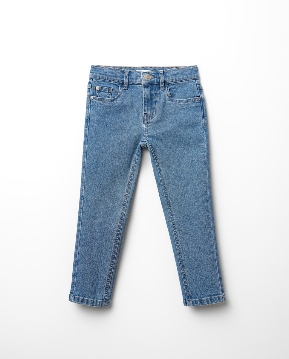 Jeans Básicas com 5 Bolsos Sfera Cerúleo-1