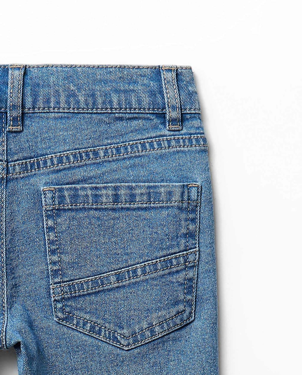 Jeans Básicas com 5 Bolsos Sfera Cerúleo-4