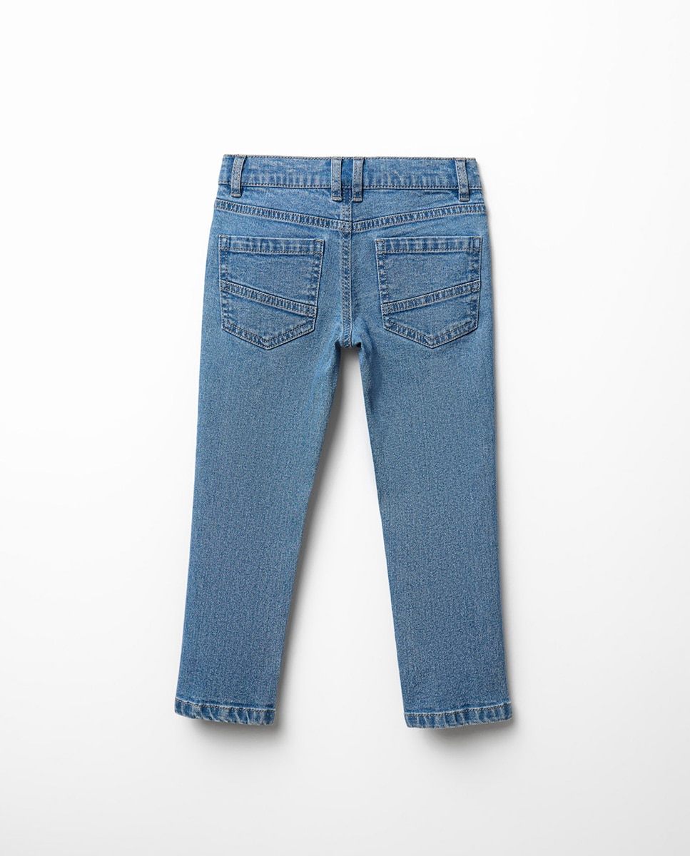 Jeans Básicas com 5 Bolsos Sfera Cerúleo-5