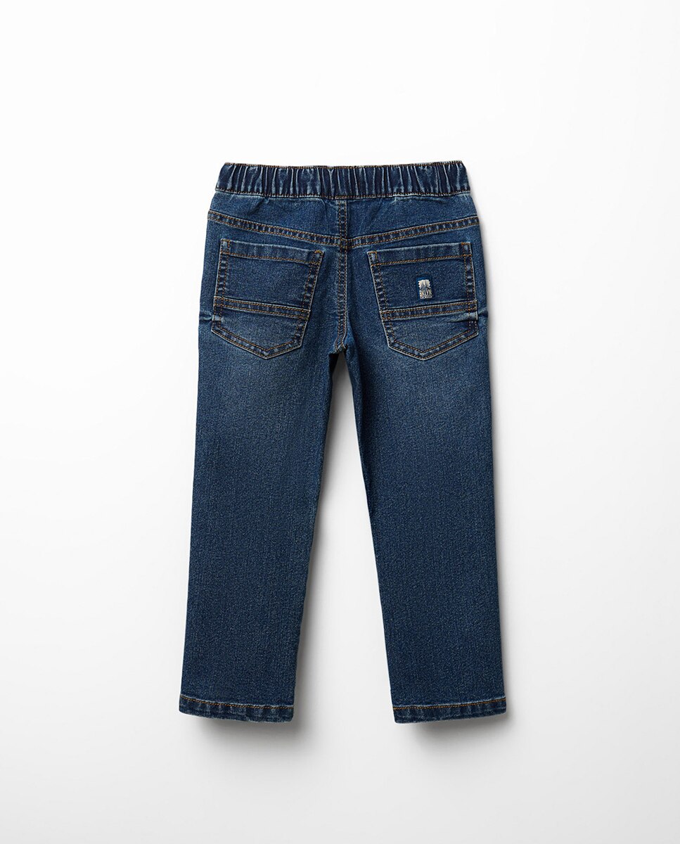 Jeans com Cintura Elástica Sfera Azul pálido-5