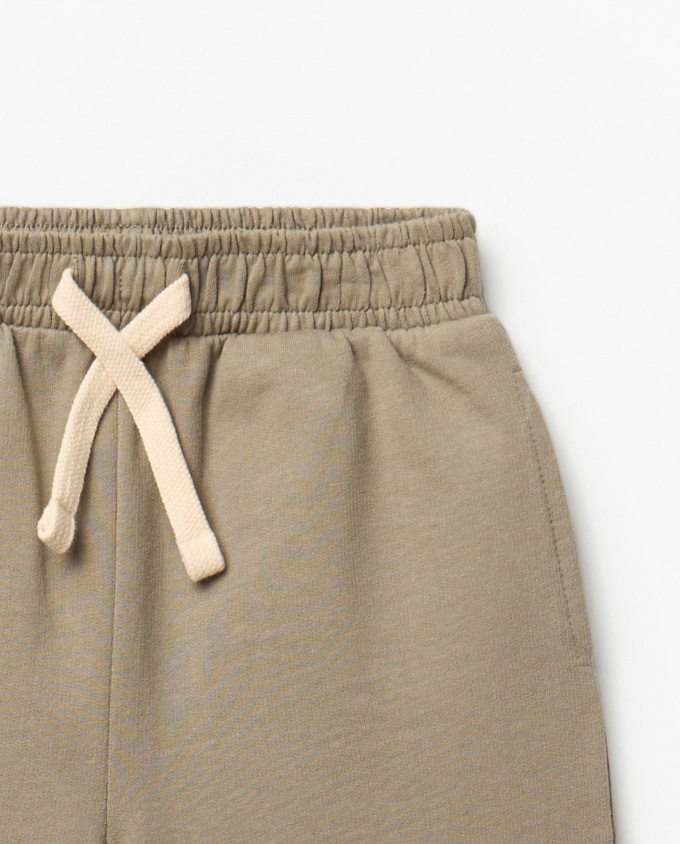 Calças Básicas Caqui-4